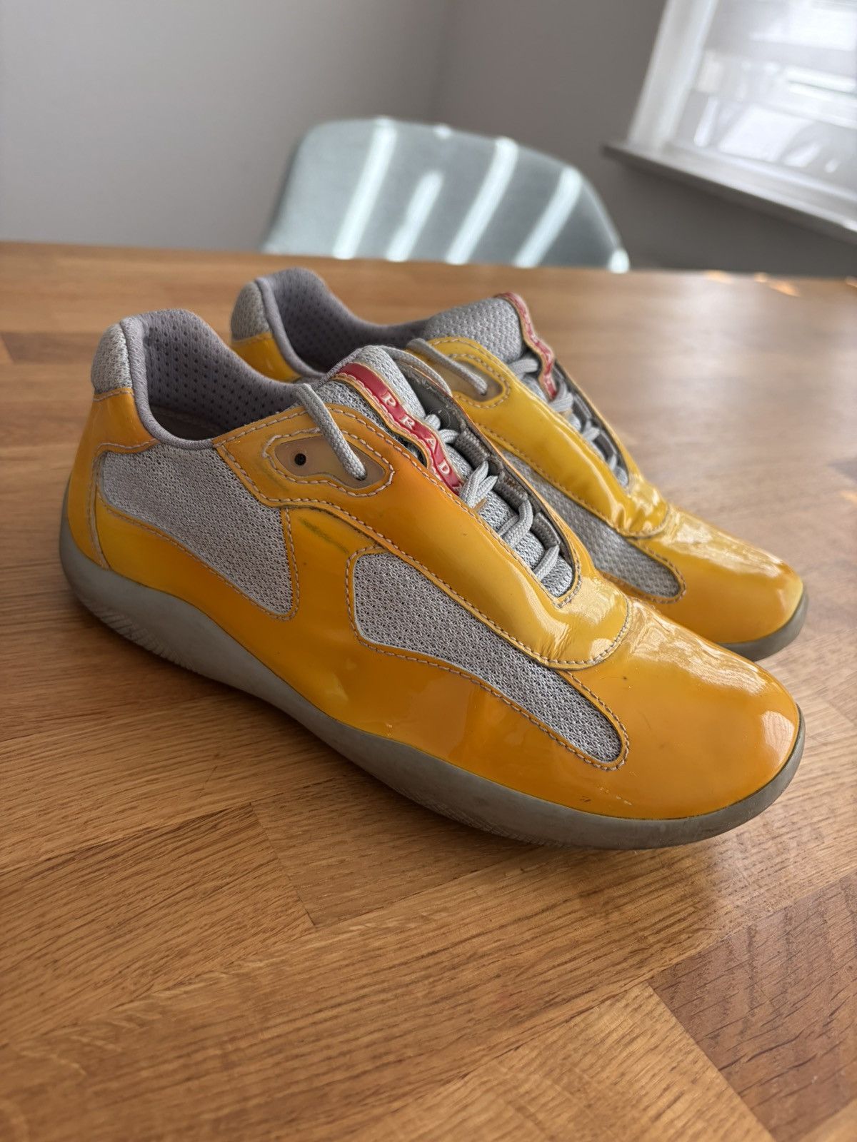 Prada Archival Prada America's Cup yellow sneakers 34 Size US 4 / IT 34 - 9 Thumbnail
