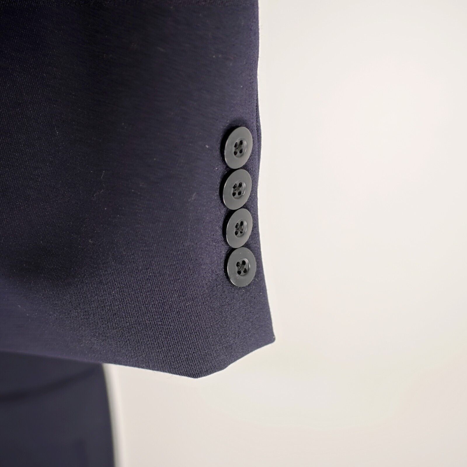 Brandini DAMAGED Brandini Filene's Wool Blue 3 Button Blazer 44L Tagg Size 44L - 5 Thumbnail
