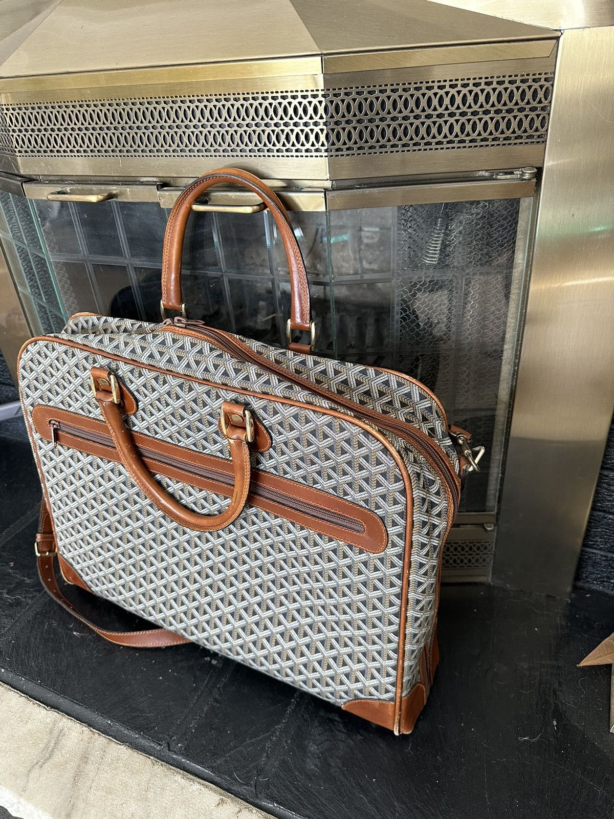 Goyard × Vintage Vintage Goyard Garment Bag x Classic Luxury Travel Size ONE SIZE - 2 Thumbnail