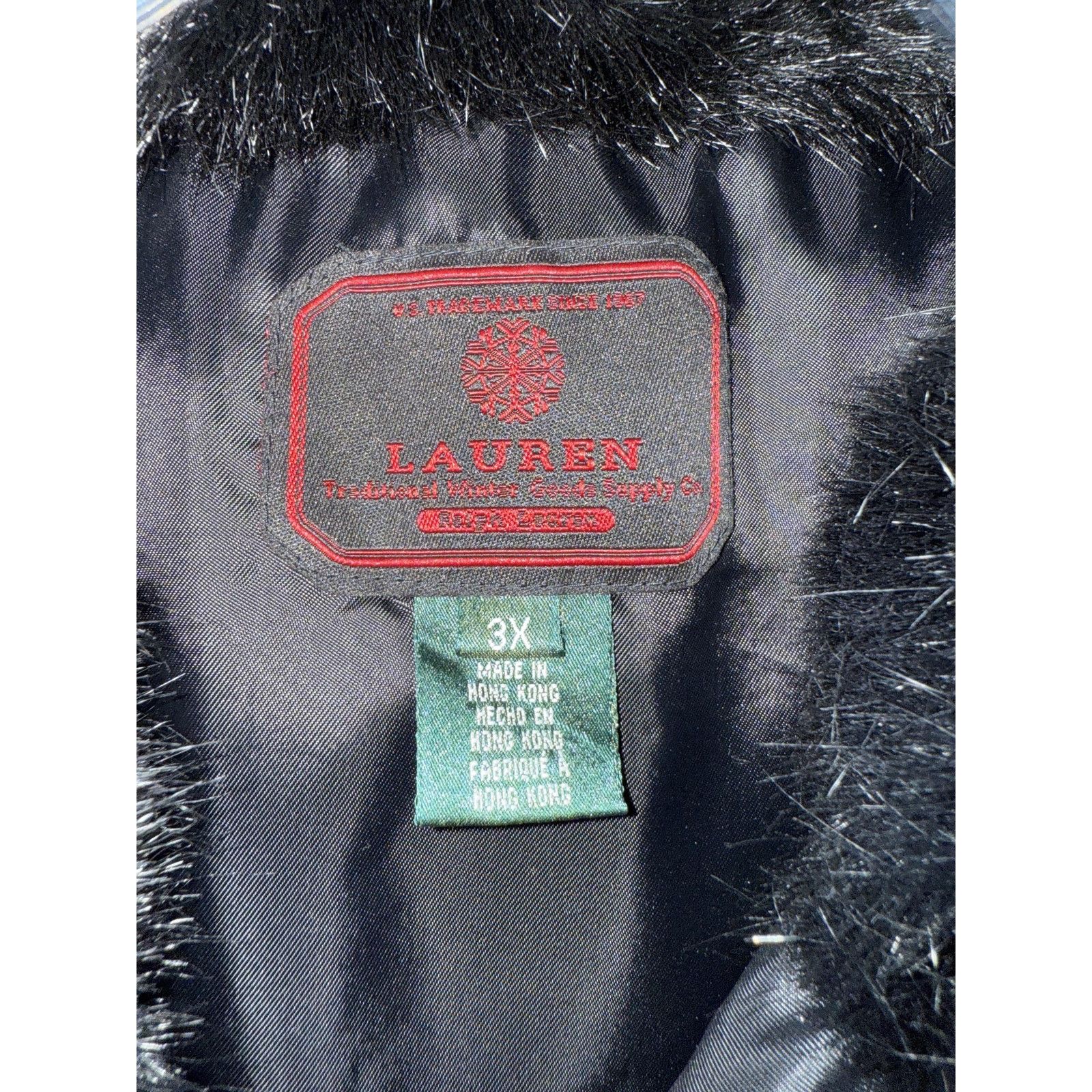 Lauren Ralph Lauren Lauren by Ralph Lauren BLACK LABEL Vest Womens 3X Faux Fur Size 3XL / US 20-22 - 3 Thumbnail