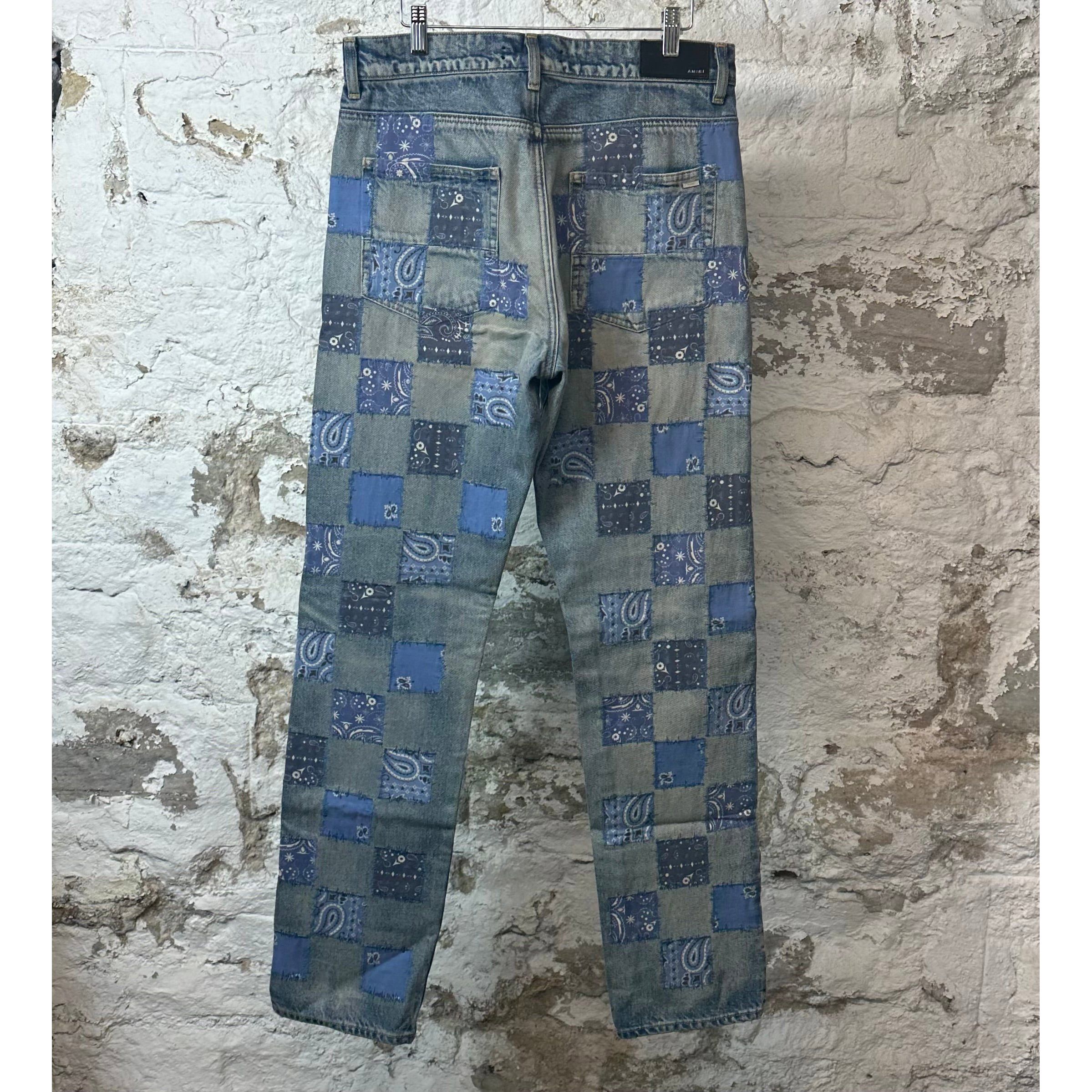Amiri Amiri Jeans Patchwork Bandana Sz 31 Size US 31 - 2 Thumbnail