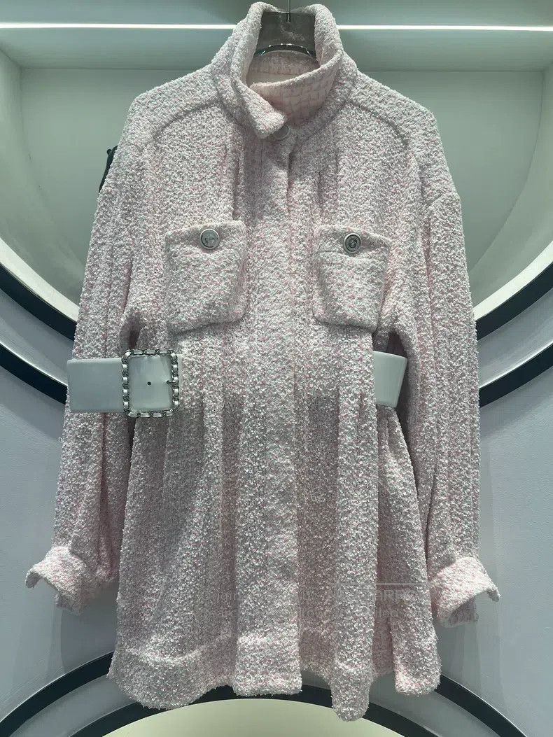 Chanel Chanel Pink tweed coat Size XS / US 0-2 / IT 36-38 - 1 Thumbnail