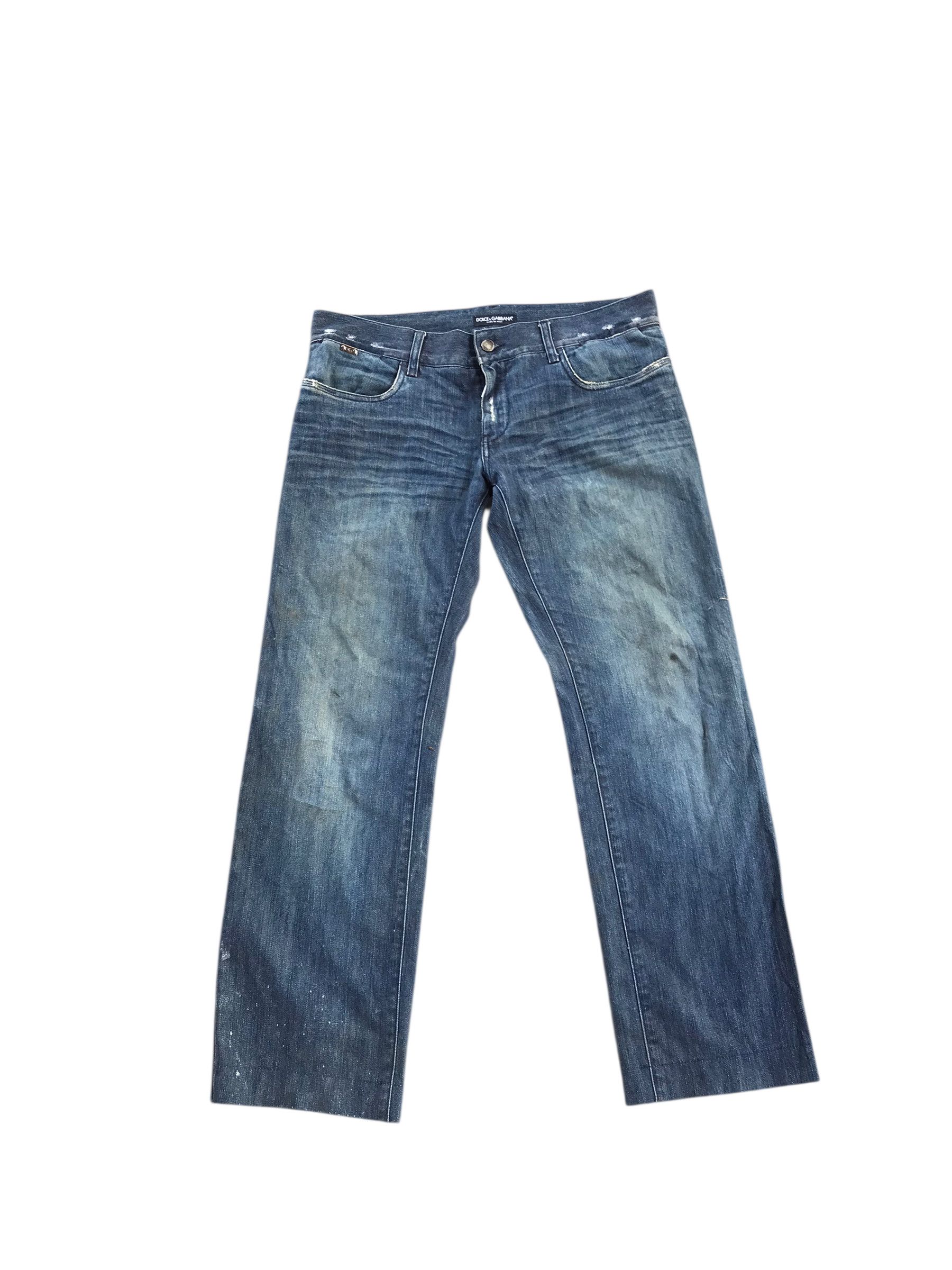 Dolce & Gabbana Heat‼️Dolce& Galbana Distressed Denim-Size 36-made in italy Size US 36 / EU 52 - 1 Thumbnail