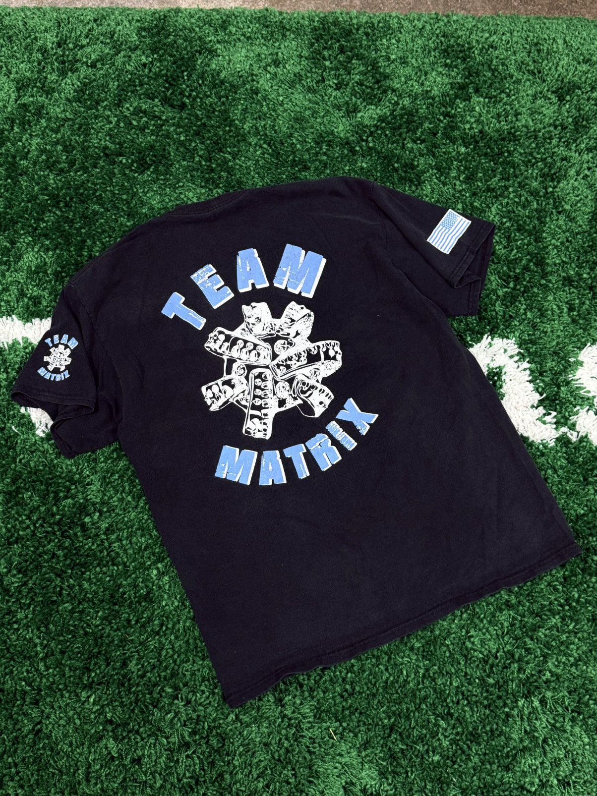 Vintage Vintage Team Matrix Ocean General Electric GE Workwear Tee Size US L / EU 52-54 / 3 - 1 Thumbnail