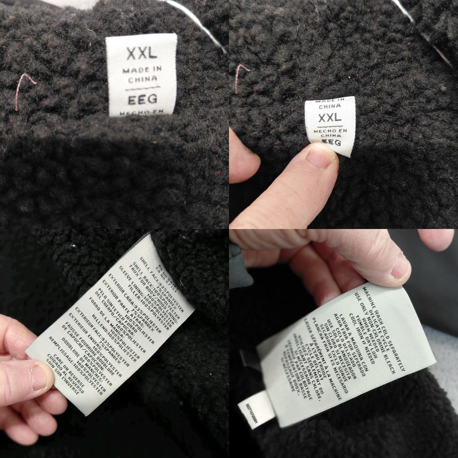 Levi's Levi's Jacket Mens XXL Black Hooded Sherpa Lined Trucker Full Zip Snap Softshell Size US XXL / EU 58 / 5 - 9 Thumbnail