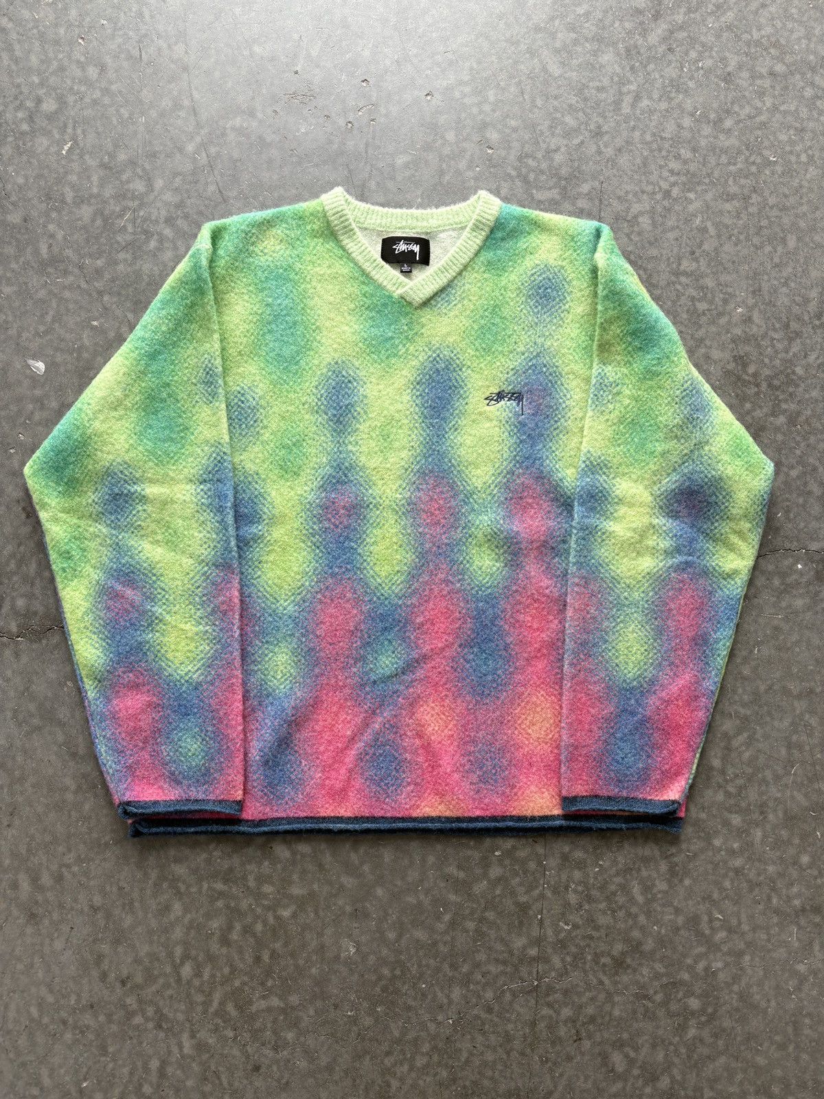 Stussy Stussy Gradient Dot Sweater Size US L / EU 52-54 / 3 - 1 Thumbnail