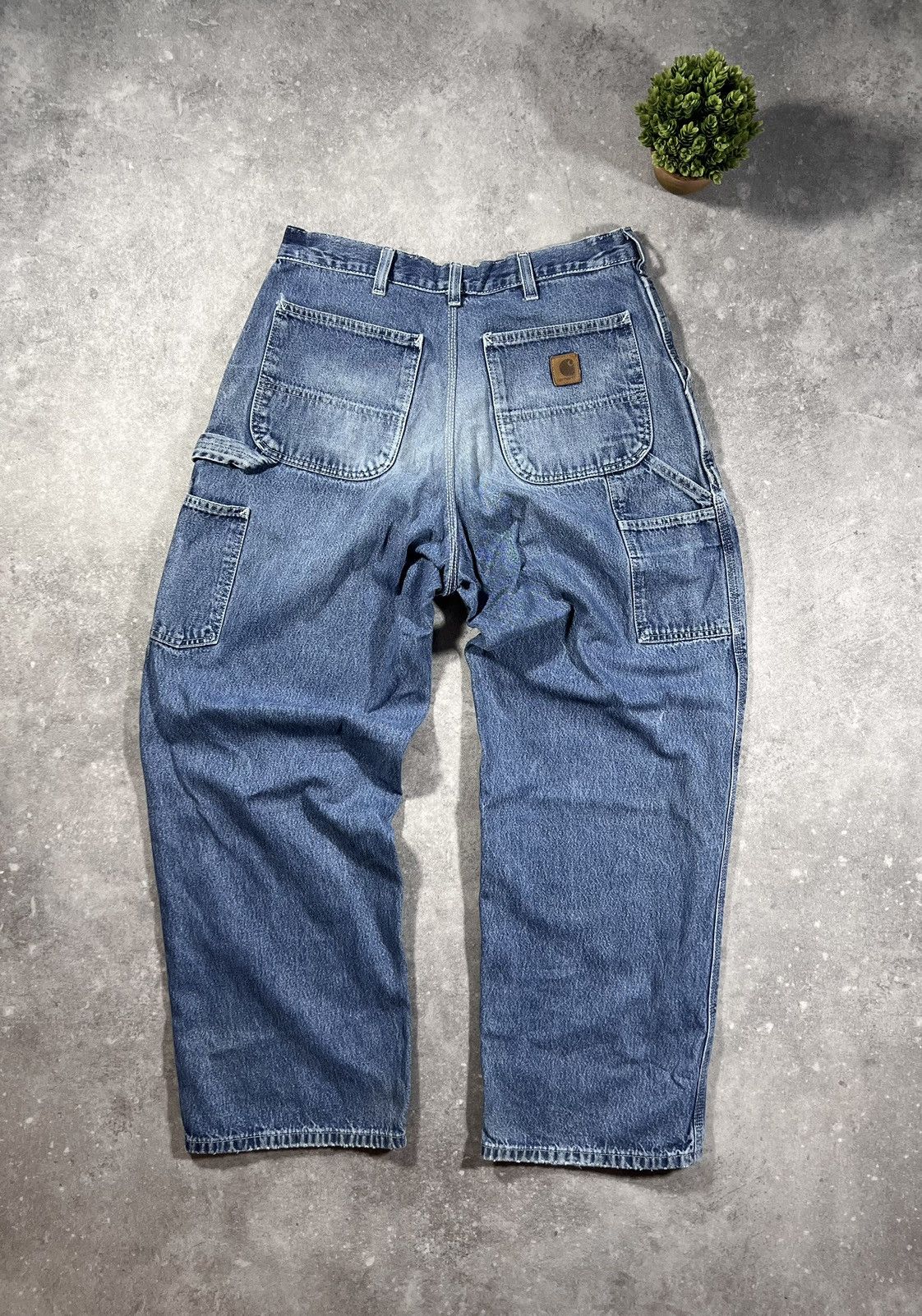 Carhartt × Vintage Vintage 90s Carhartt Baggy Denim Pants Mug Distressed Jeans Size US 31 - 1 Thumbnail