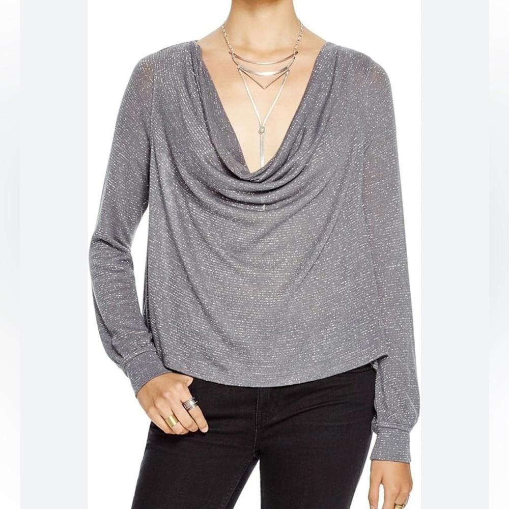 Free People Free People l Metallic Oversized Top XS Size XS / US 0-2 / IT 36-38 - 1 Thumbnail