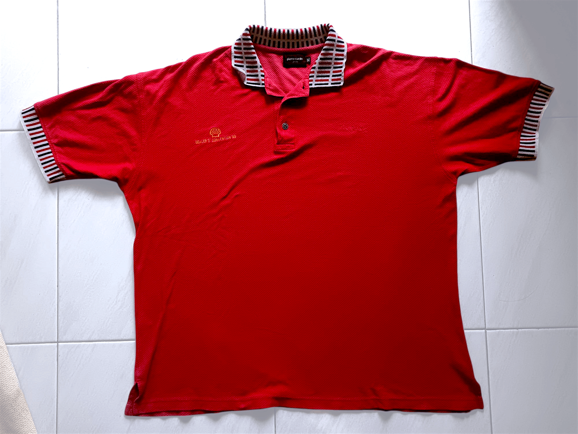 Pierre Cardin Vintage Pierre Cardin Polo shirt Shell dealer convention '99 Size US XL / EU 56 / 4 - 7 Thumbnail