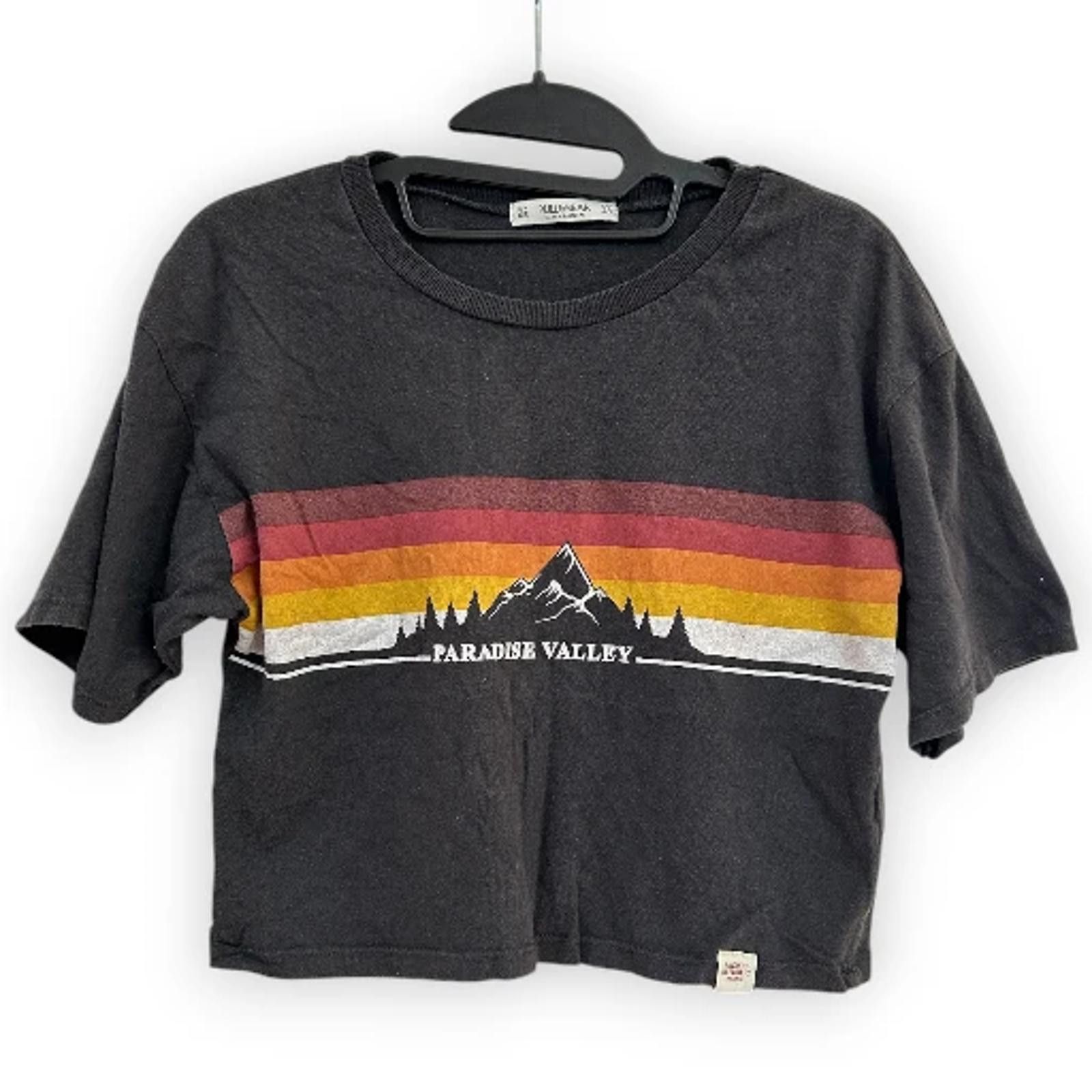 Pull & Bear Pull&Bear Girls Black Crop Top Youth XS (G24) Size XS / US 0-2 / IT 36-38 - 1 Thumbnail