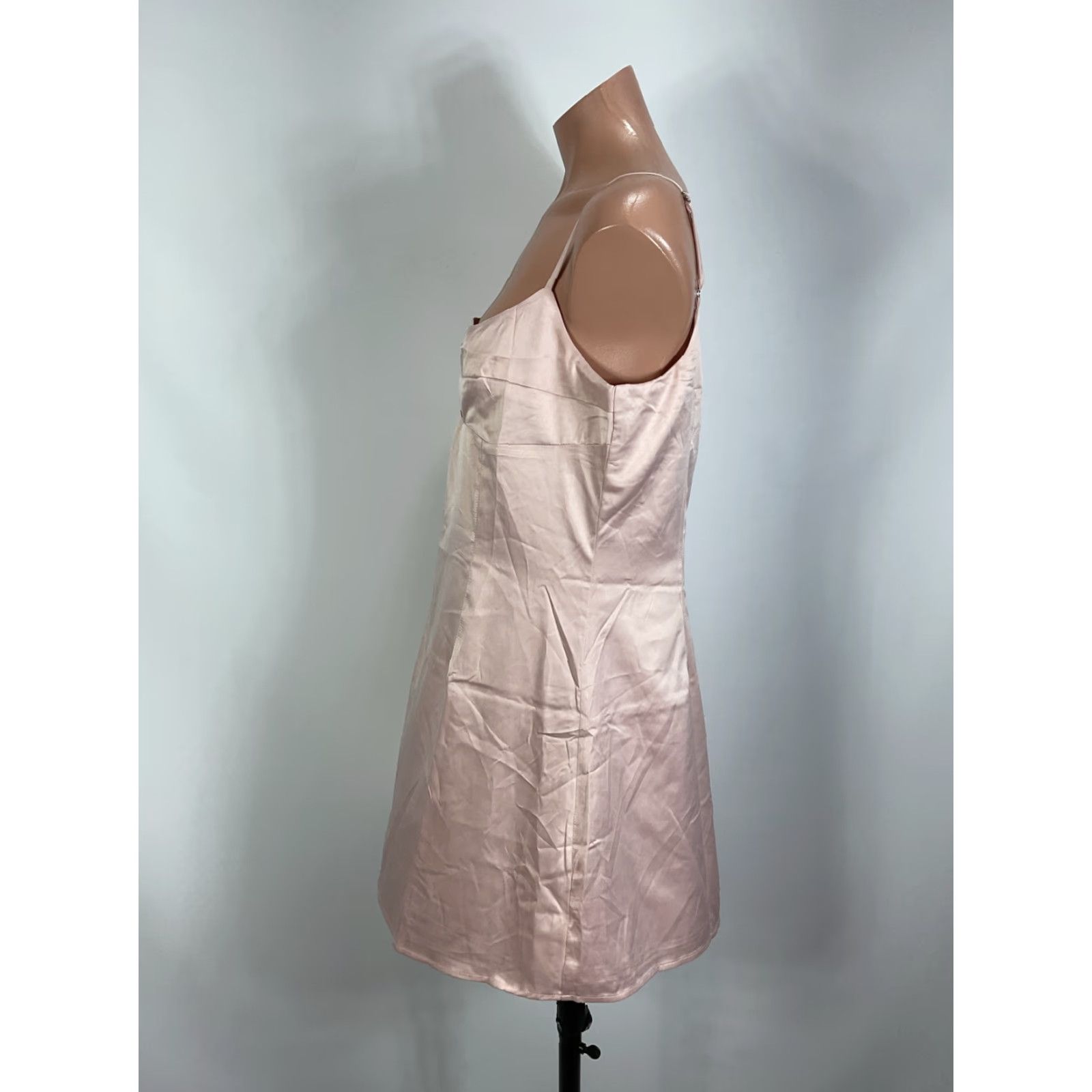 PRINCESS POLLY Mini Slip Dress, Size 10, Pink, Satin, Womens