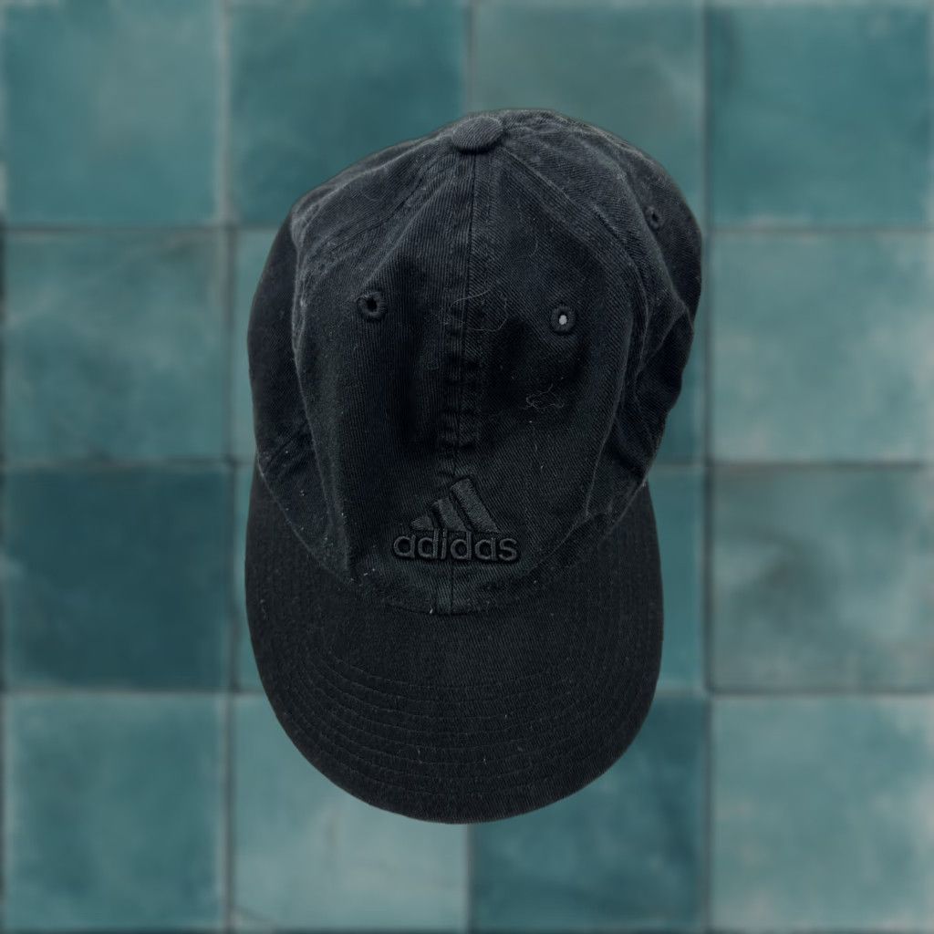 Adidas Adidas Hat Adult Adjustable Black Monochrome Climalite Golf Tennis Casual Dad Cap Mens Size ONE SIZE - 1 Thumbnail