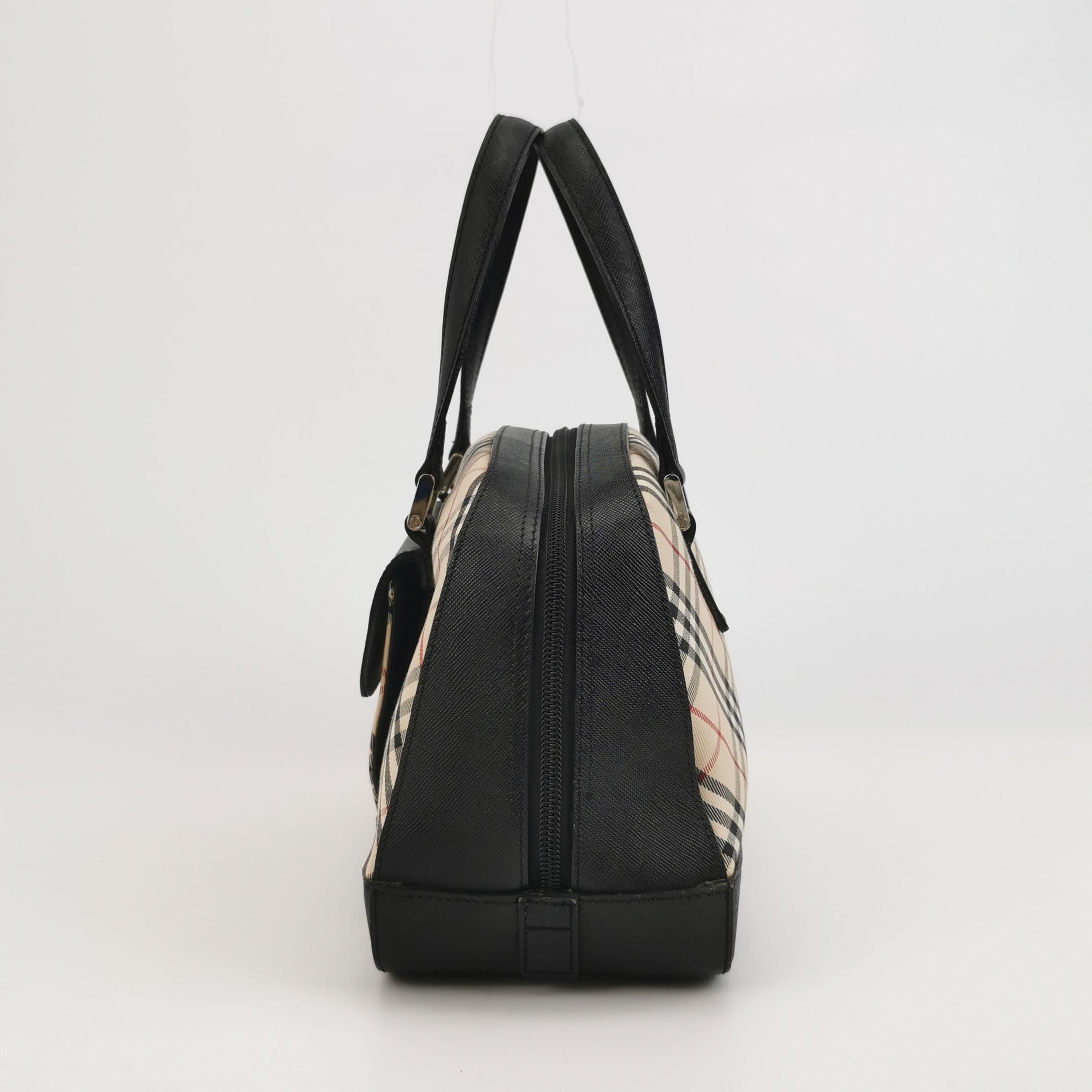 Burberry burberry leather plaid handle bag 0099 Size ONE SIZE - 3 Thumbnail
