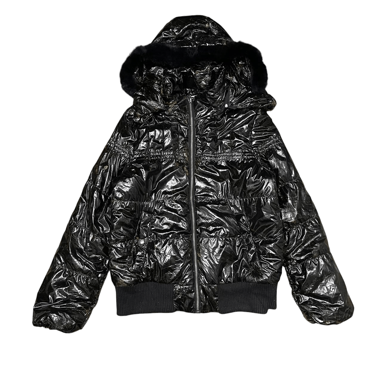 Other Bossini Rabbit Fur Hooded Puffer Jacket Size US S / EU 44-46 / 1 - 1 Thumbnail