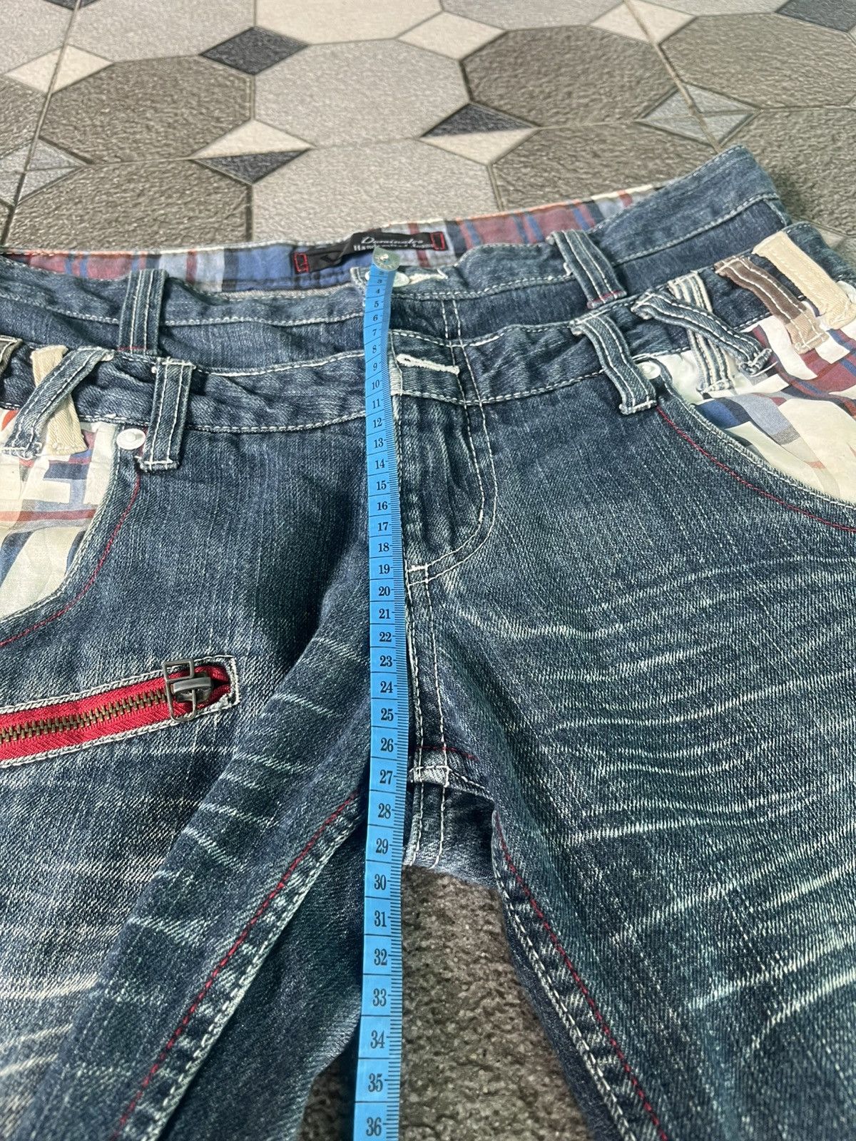 20471120 Japanese Dominate Punk Short Jeans Size US 34 / EU 50 - 9 Thumbnail