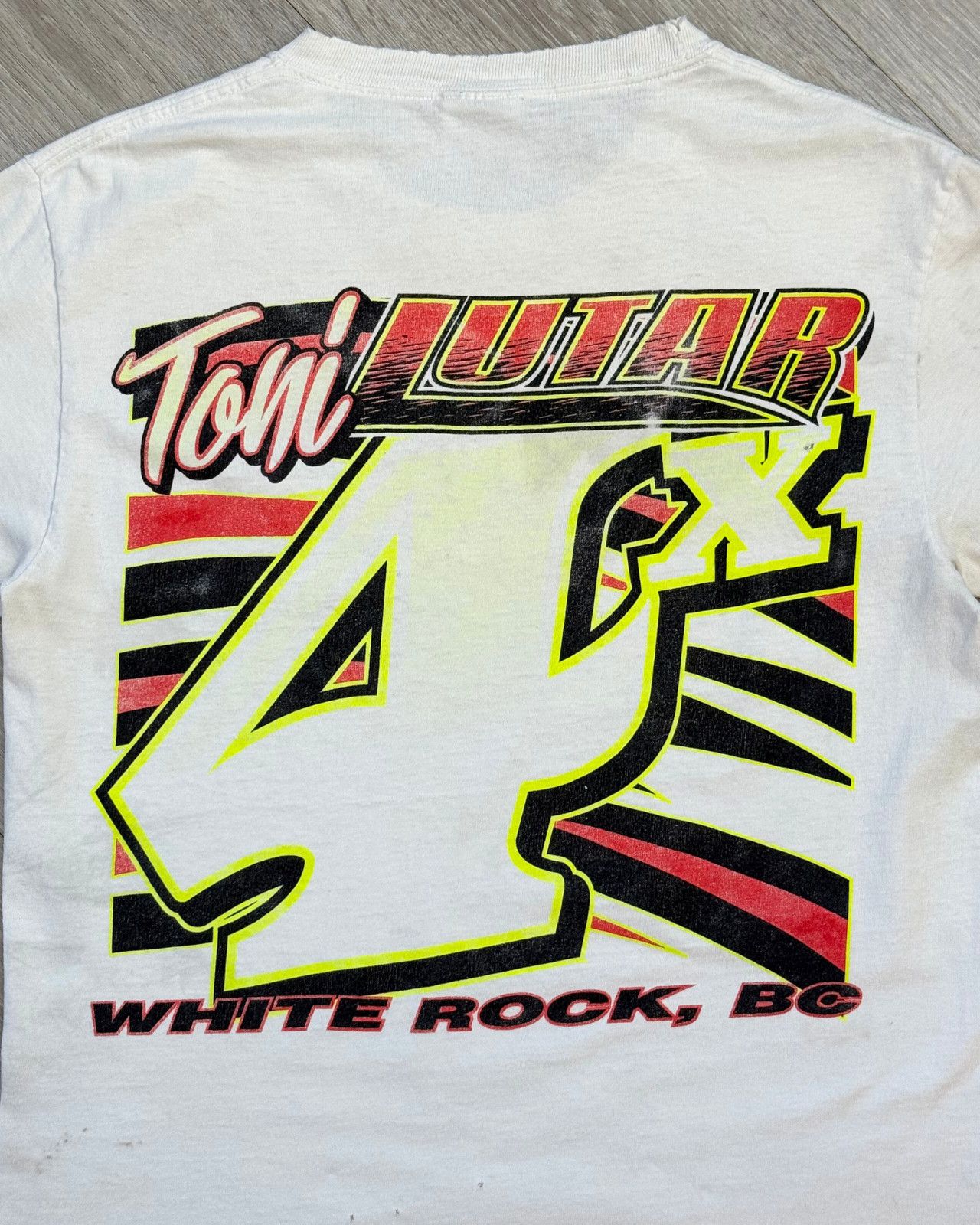 Vintage Rare Vintage Toni Lutar Sprint Car Racing T-Shirt - Small Size US S / EU 44-46 / 1 - 4 Thumbnail