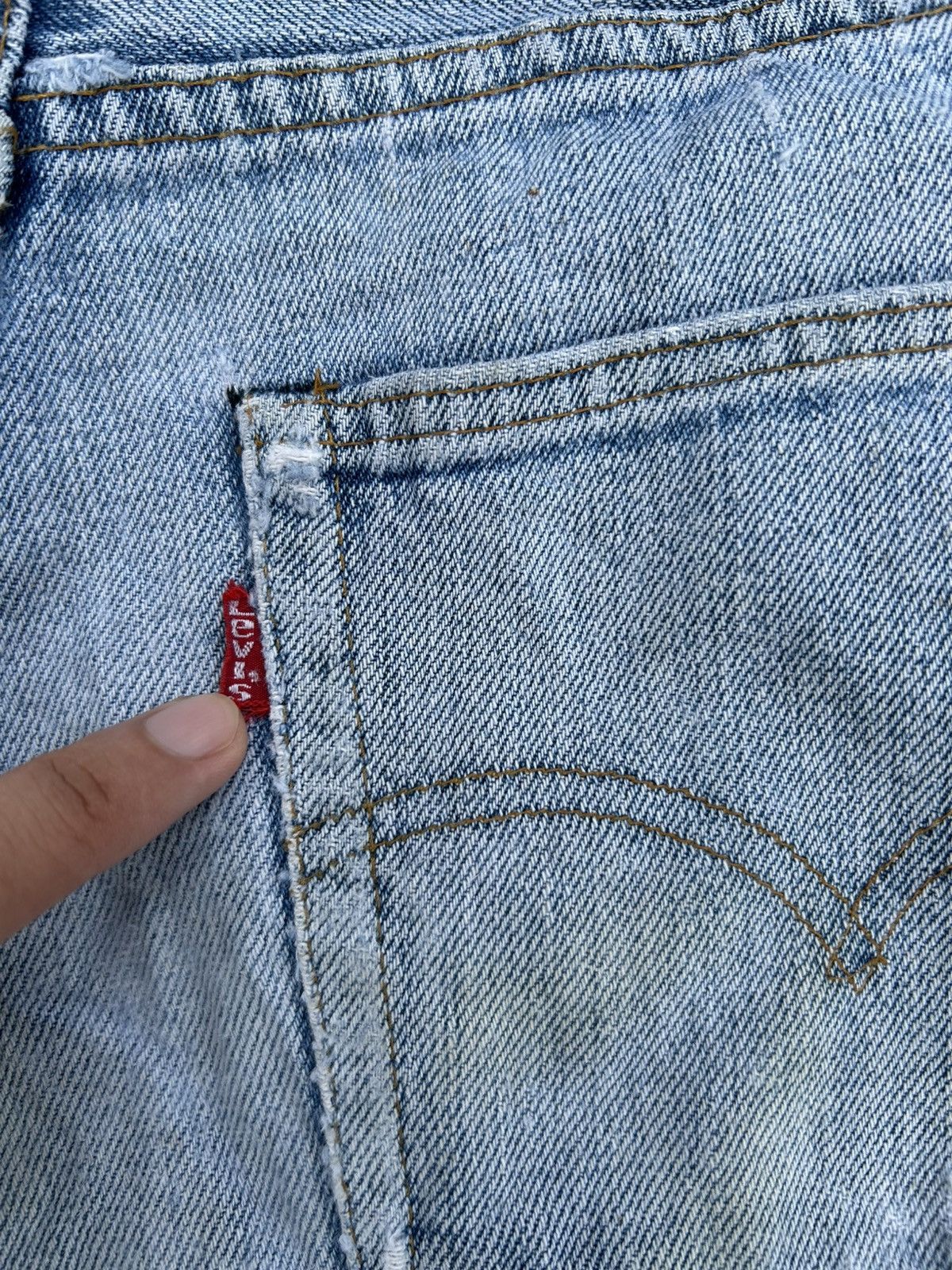 Levi's THRASHED Vintage Levis 6 Selvedge Denim Jeans Size US 28 / EU 44 - 6 Thumbnail