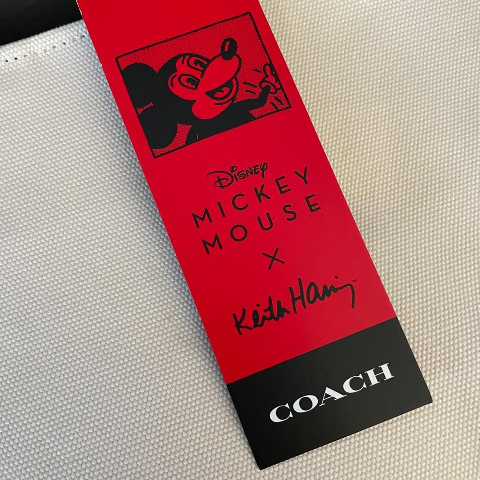 Coach NWT coach Disney Mickey Mouse X Keith Haring Tote 42 Size ONE SIZE - 4 Thumbnail