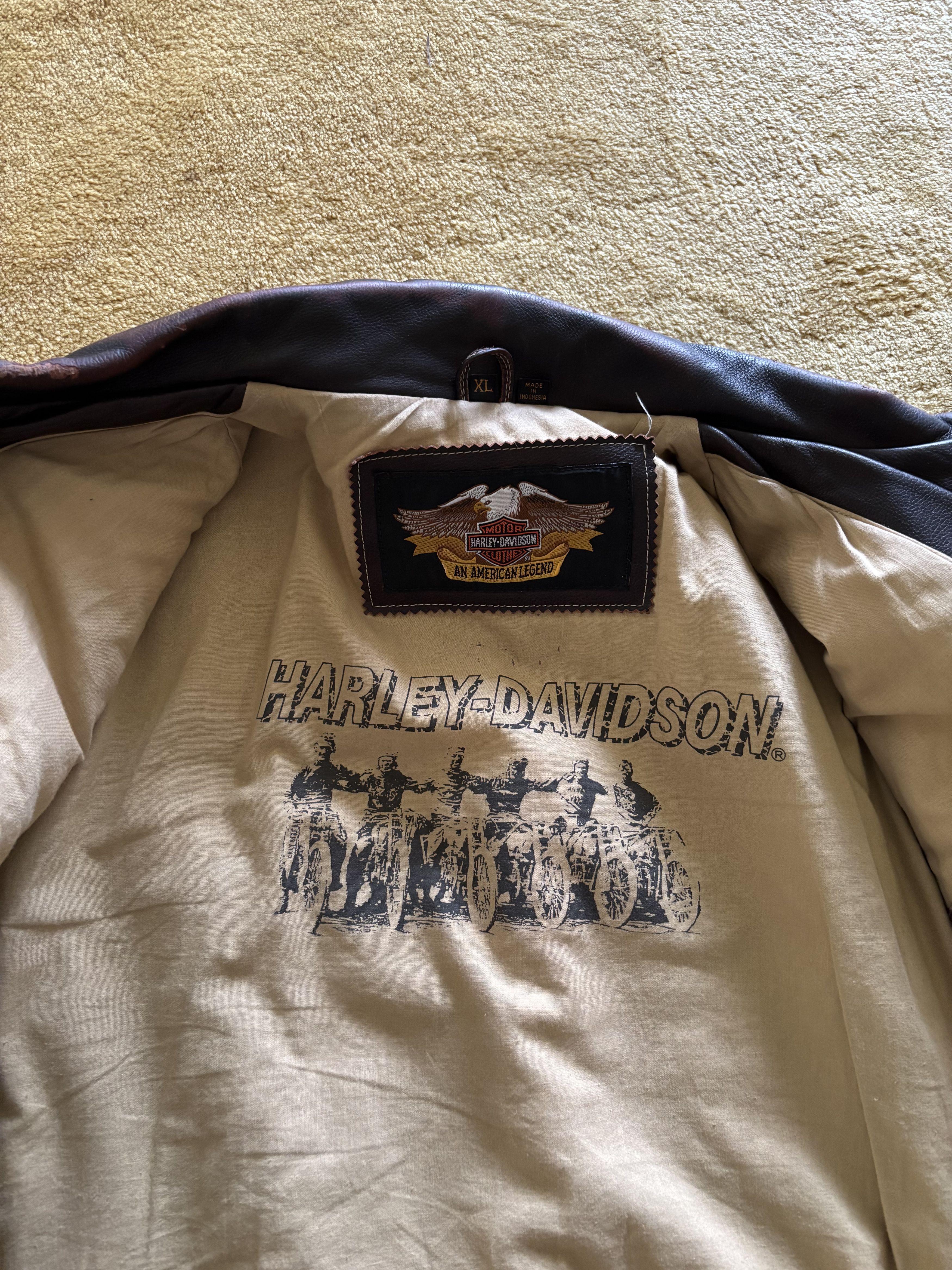 Harley Davidson Harley-Davidson Leather Winged Bar & Shield Jacket Size US XL / EU 56 / 4 - 4 Thumbnail