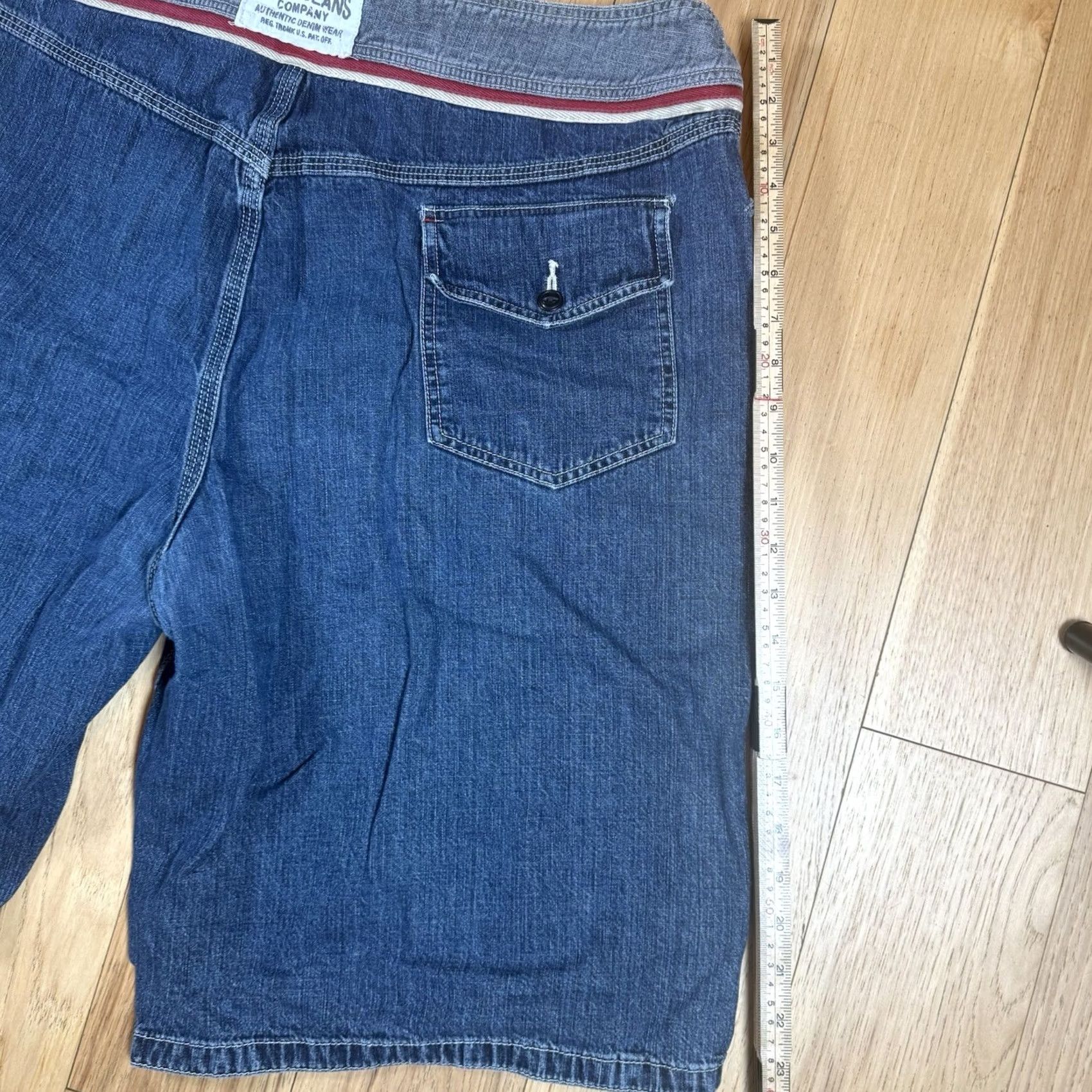 Polo Ralph Lauren VINTAGE Polo Ralph Lauren Denim Cargo Jorts Shorts Jeans 2XL 38 Medium Wash Blue Mens Jeans Shirt Size US XXL / EU 58 / 5 - 7 Thumbnail
