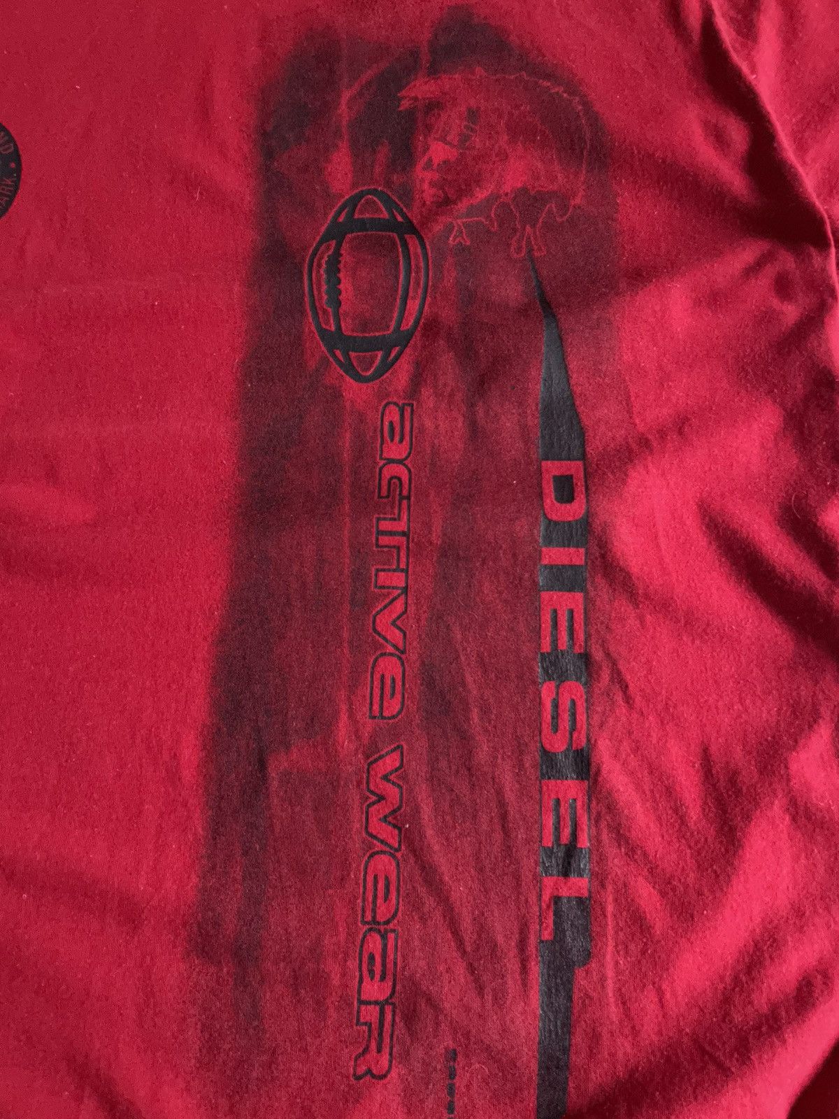Diesel × Vintage Vintage Y2K Diesel 90’s T-Shirt Active Wear Avant Garde RARE Size US XXL / EU 58 / 5 - 4 Thumbnail