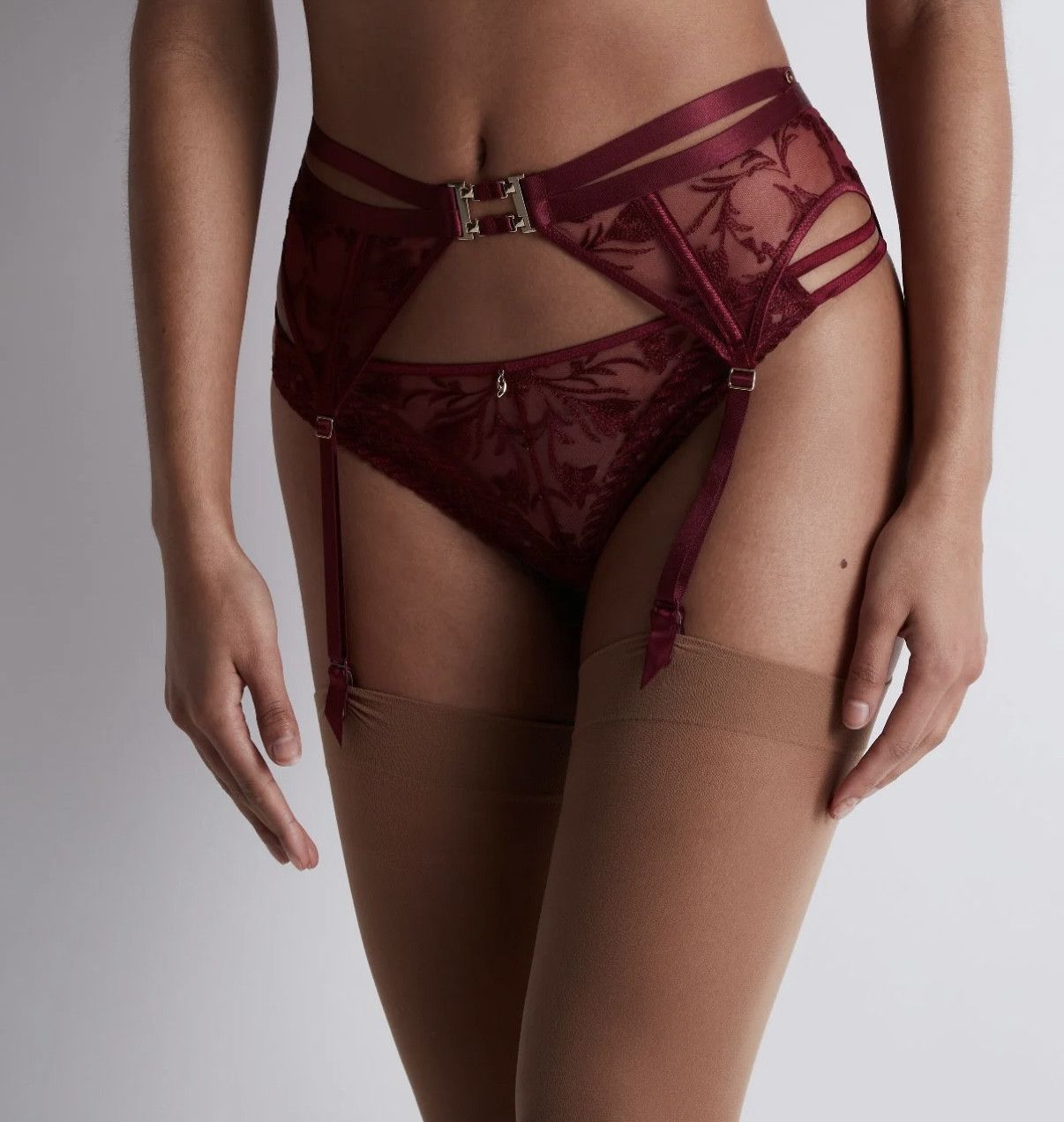 Other Aubade Magnetic Spell Bra 34E, thong suspender Harness Size ONE SIZE - 14 Thumbnail