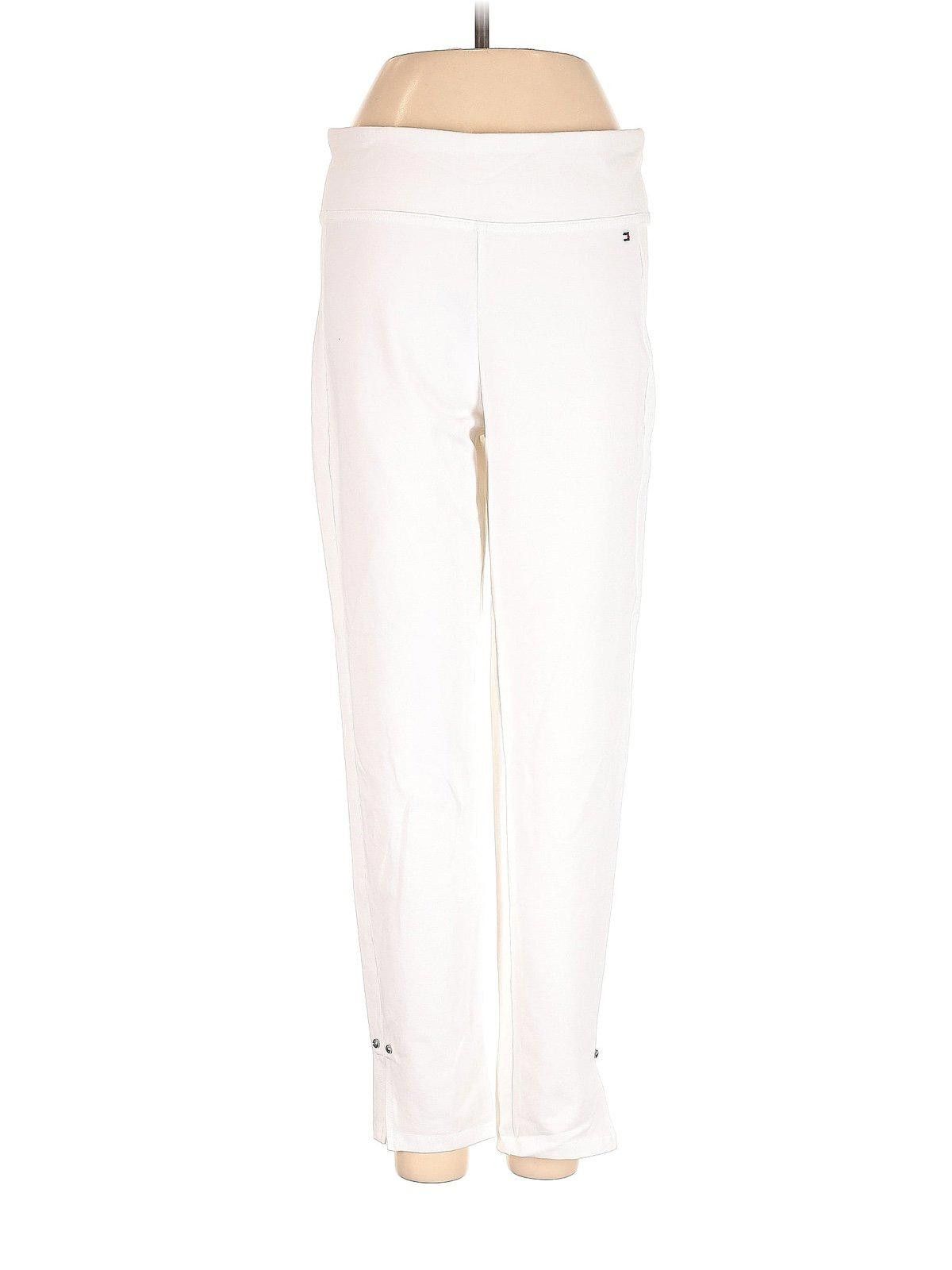 Tommy Hilfiger Tommy Hilfiger White Athletic Workout Pants Size 28" / US 6 / IT 42 - 1 Thumbnail