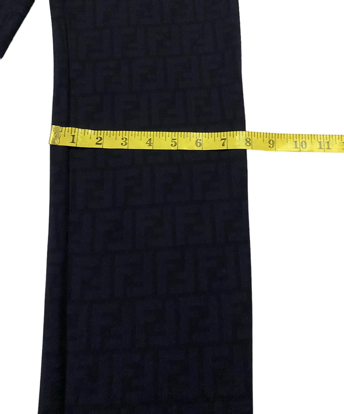 Fendi Vintage Fendi Zucca Monogram Stretch Black Pants Size 25" / US 0 / IT 36 - 9 Thumbnail