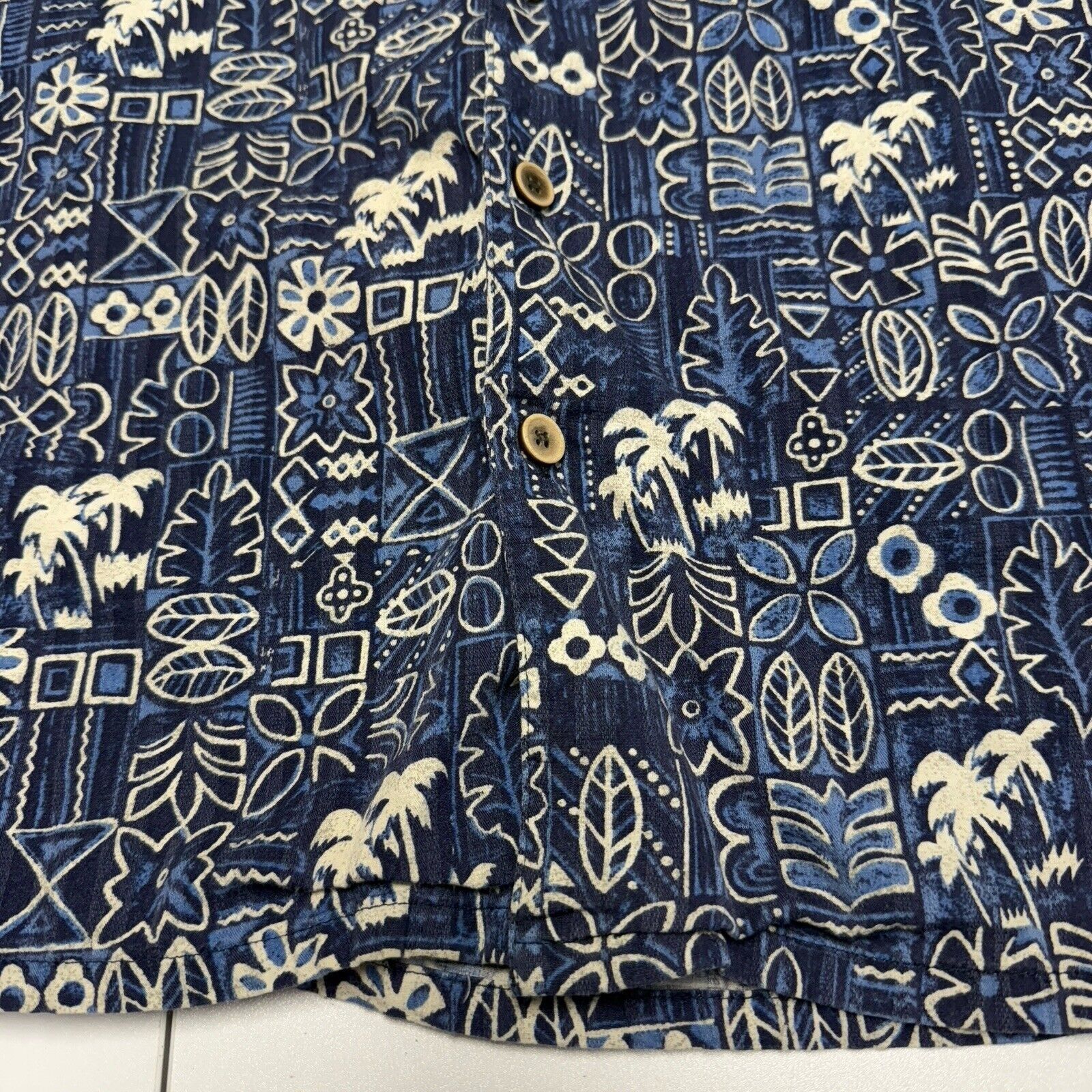 Ocean Pacific Ocean Pacific Button Up Shirt Mens Floral Hawaiian OP Blue Size US L / EU 52-54 / 3 - 5 Thumbnail
