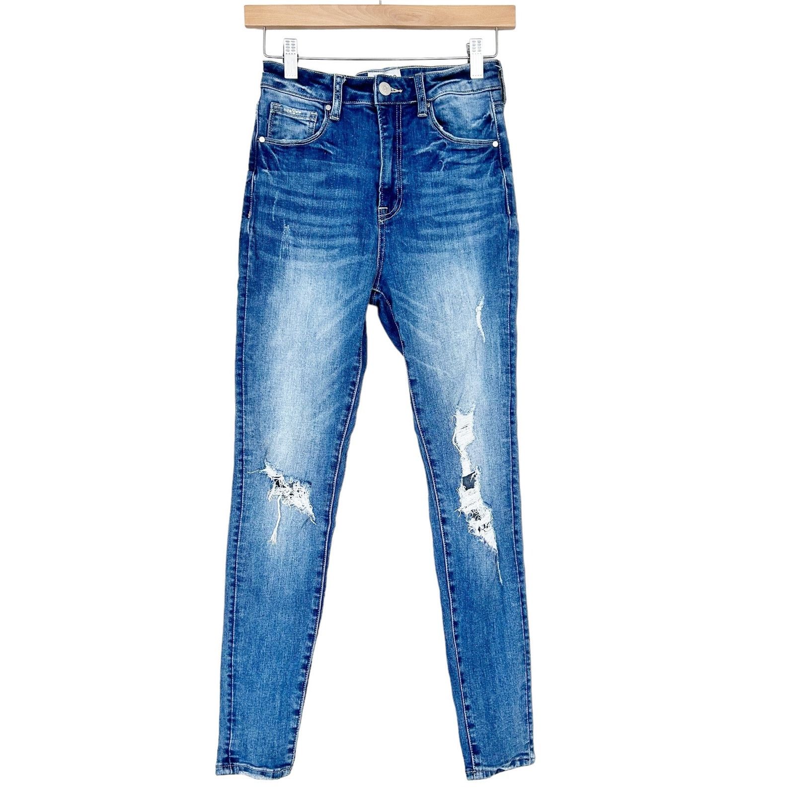 Other Insane Gene Distressed High Waisted Skinny Jeans Sz 26 Size 26" / US 2 / IT 38 - 1 Thumbnail