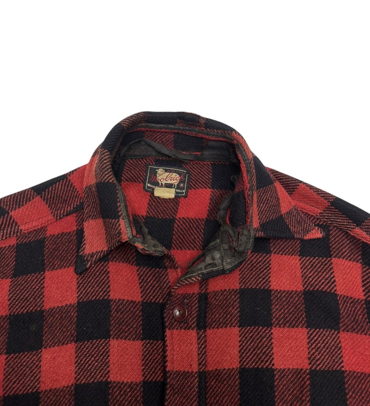 Woolrich Woolen Mills 🔥60/70s WOOLRICH WOOLEN MILLS CHECKERED WOOL FLANNEL Size US M / EU 48-50 / 2 - 8 Thumbnail