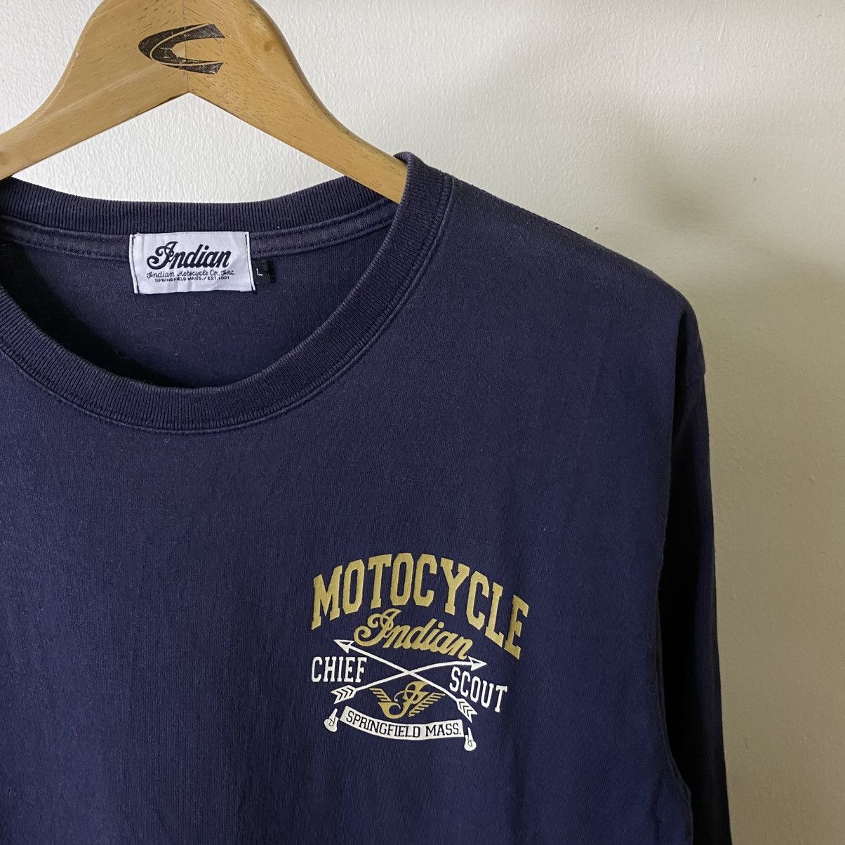 Indian Motorcycle Y2K Indian Motorcycle Harley Davidson Choppers Bikers LS Tee Size US M / EU 48-50 / 2 - 7 Thumbnail