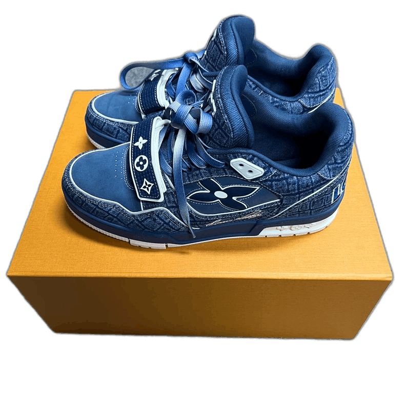 Louis Vuitton Louis Vuitton 25's sea blue denim round-toe lace-up low-cut t-shirt Size US 6.5 / EU 39-40 - 1 Thumbnail