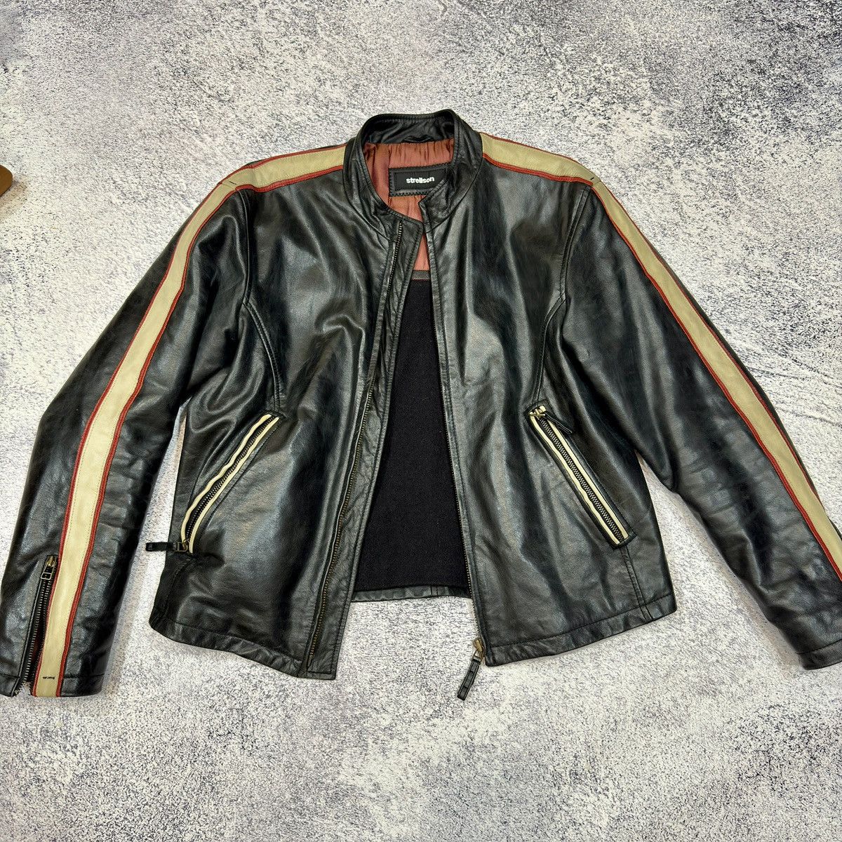 Strellson Strellson Mens Leather Jacket Wool Lining 48 size M Size US M / EU 48-50 / 2 - 11 Thumbnail