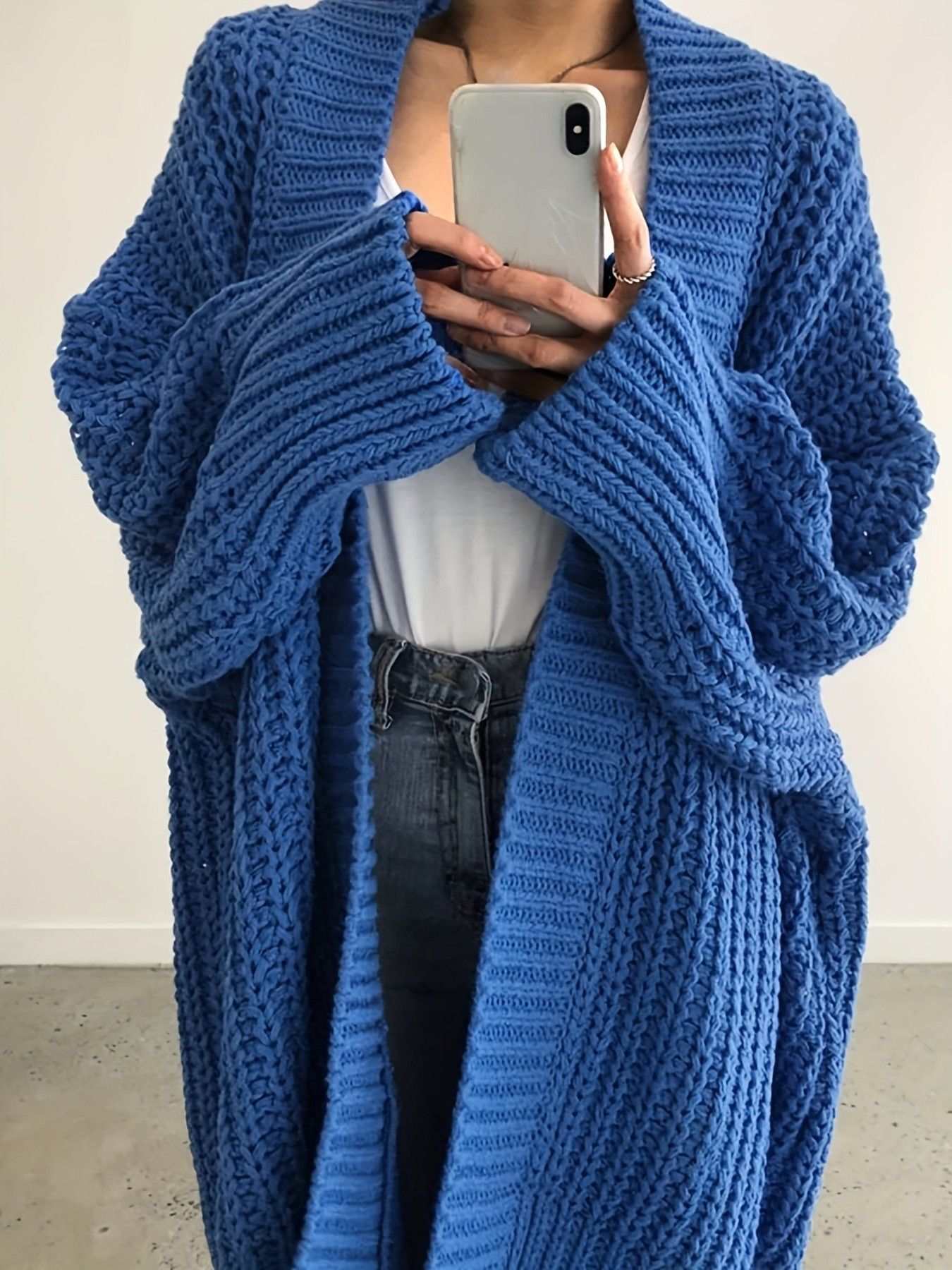 Other Chunky Knit Open Front Cardigan Size XL / US 12-14 / IT 48-50 - 2 Thumbnail