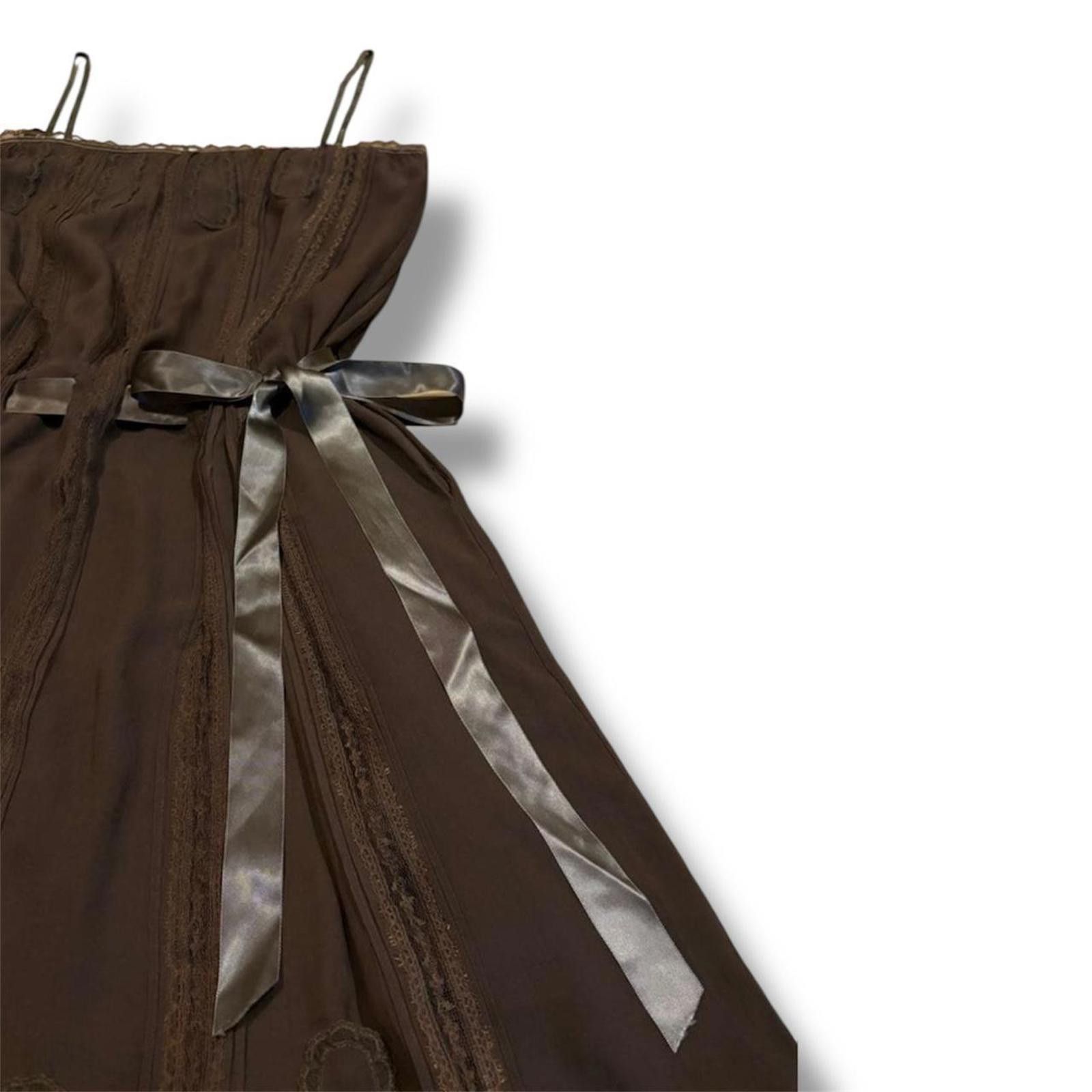 Roberto Cavalli Cavalli fairy grunge coquette flowy brown vintage dress Size XS / US 0-2 / IT 36-38 - 3 Thumbnail