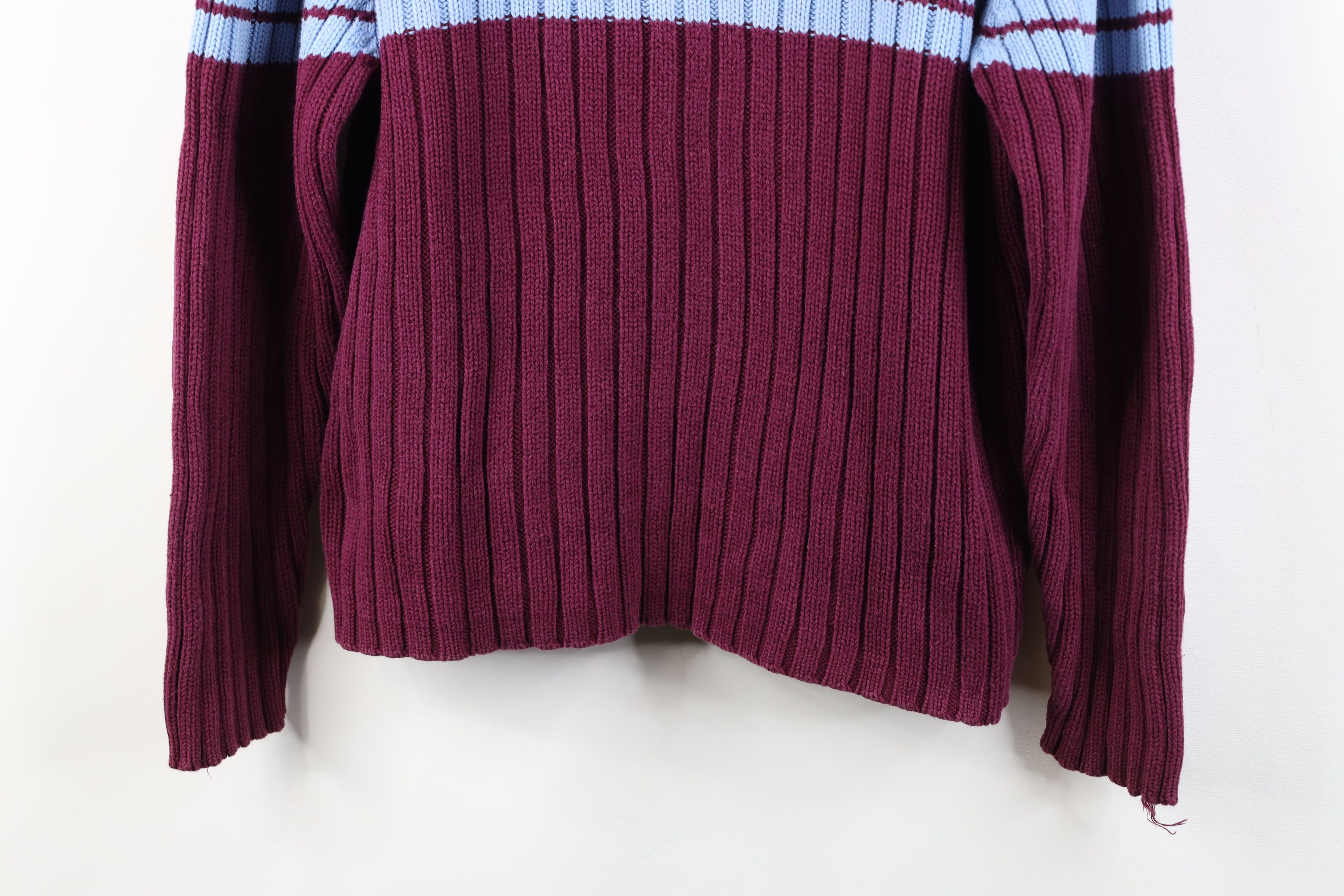 Lands' End Vintage 90s Lands End Heavyweight Cotton Ribbed Knit Sweater Size XL / US 12-14 / IT 48-50 - 3 Thumbnail