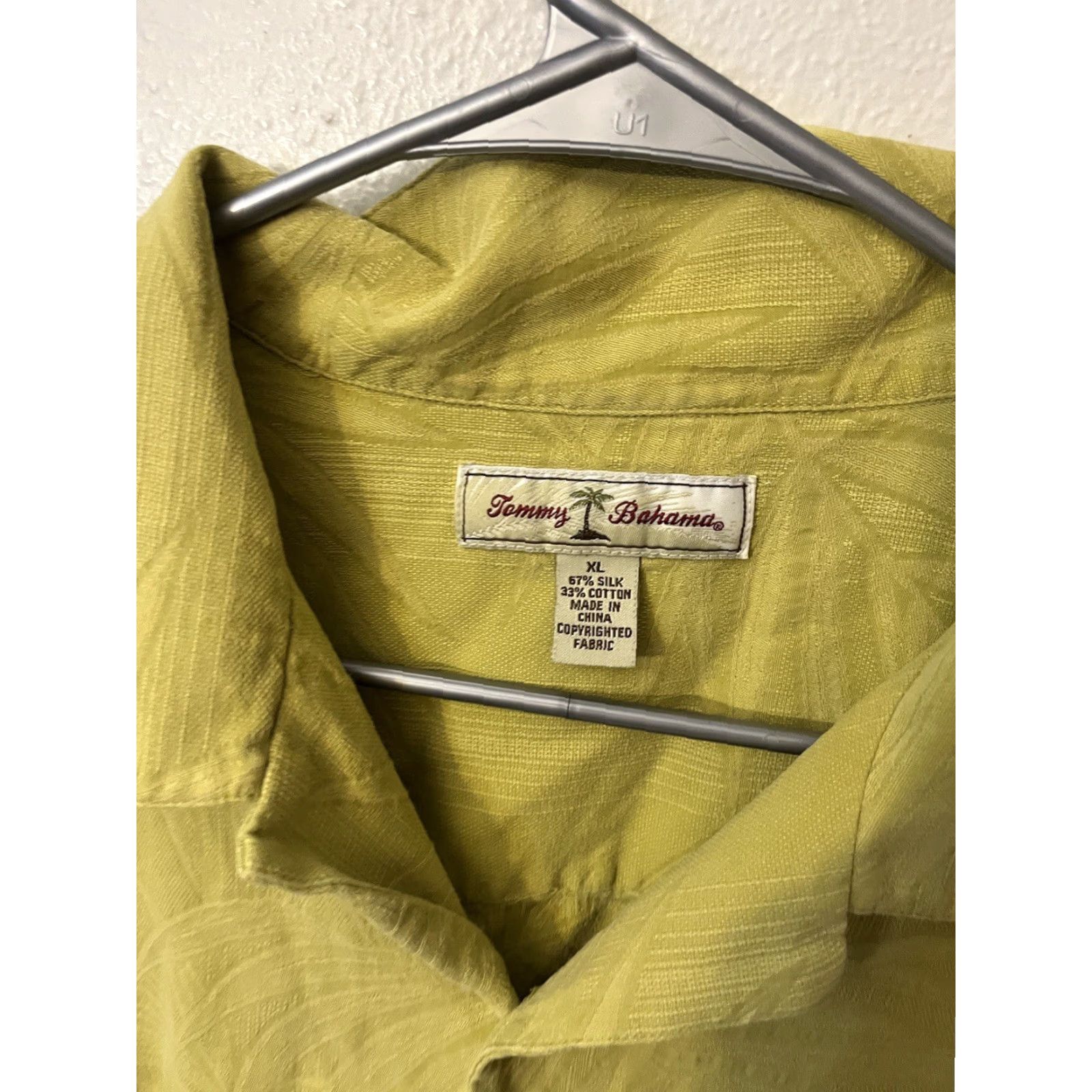 Tommy Bahama Tommy Bahama Button-Up Shirt Green Floral Men’s XL Short Sleeve Silk Blend Cotton Spandex Beach Hawaiian Tropical Preppy Vintage Pocket Mens Size US XL / EU 56 / 4 - 2 Thumbnail