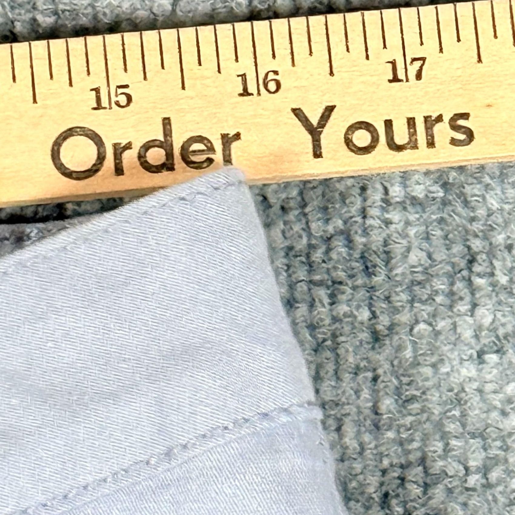 Vintage VINTAGE Royalty For Me Pants Womens 14 Pale Blue Mid Rise Stretch Distressed Hem Casual Pants Women Size 36" / US 14 / IT 50 - 6 Thumbnail