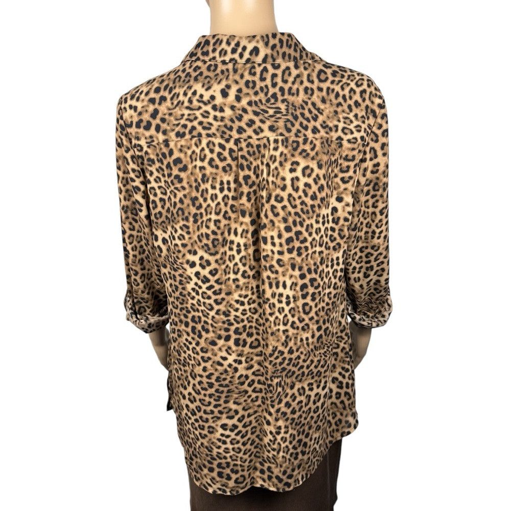Charter Club Charter Club Animal-Print Roll Tab Sleeve Blouse Size M Size M / US 6-8 / IT 42-44 - 5 Thumbnail