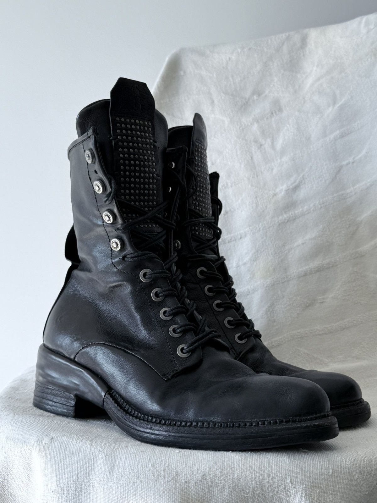 A.S.98 Avant Garde A.S. 98 14th Addiction Style High Leather Boots Size US 6 / EU 39 - 2 Thumbnail