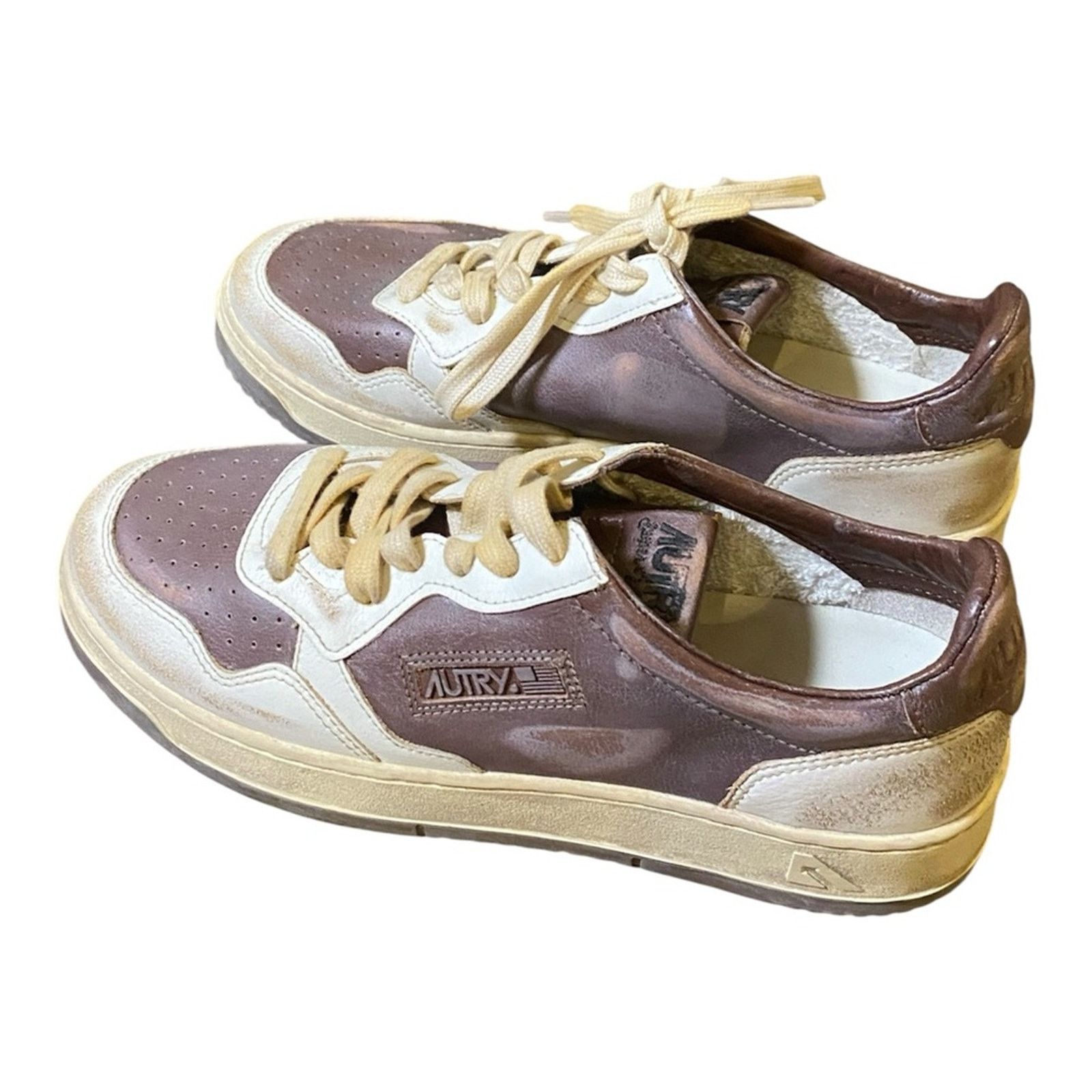 AUTRY Autry Medalist Super Vintage Low-Top Sneakers brown size 41 Size US 11 / IT 41 - 3 Thumbnail
