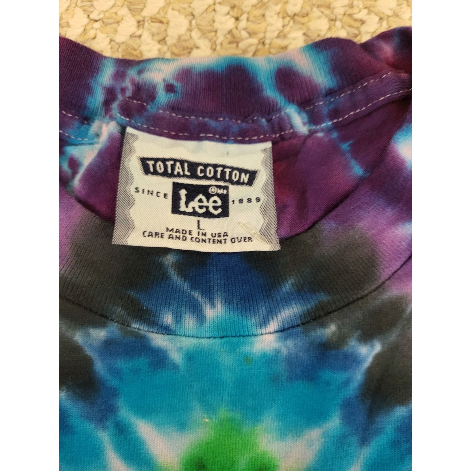 Lee Vintage Lee Tie Dye Size Large Rainbow Short Sleeve T-Shirt Size US L / EU 52-54 / 3 - 1 Thumbnail