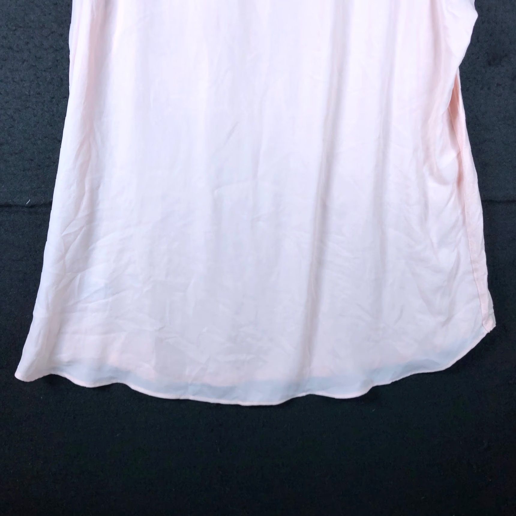 Ann Taylor LOFT Womens Blouse Pink Sleeveless Crew Neck Tank Sheer Lightweight Chiffon M Casual Workwear Size M / US 6-8 / IT 42-44 - 3 Thumbnail