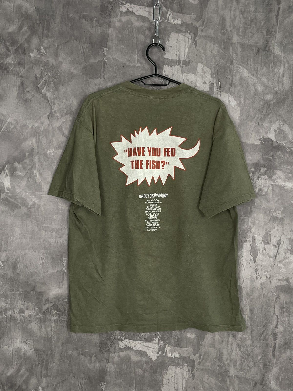 Band Tees Rare! Vintage 90s Badly Drawn Boy T Shirt Tour Tee Size US XL / EU 56 / 4 - 2 Thumbnail