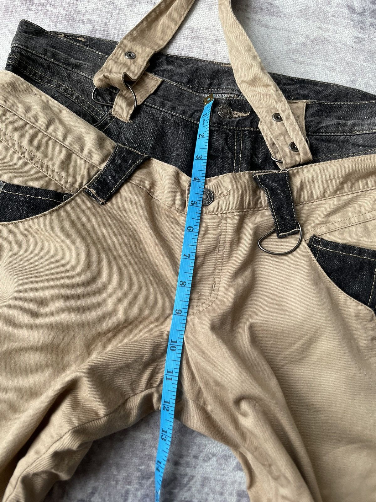 PPFM PPFM Double Waist Punk Bondage Short Pants Size US 34 / EU 50 - 15 Thumbnail