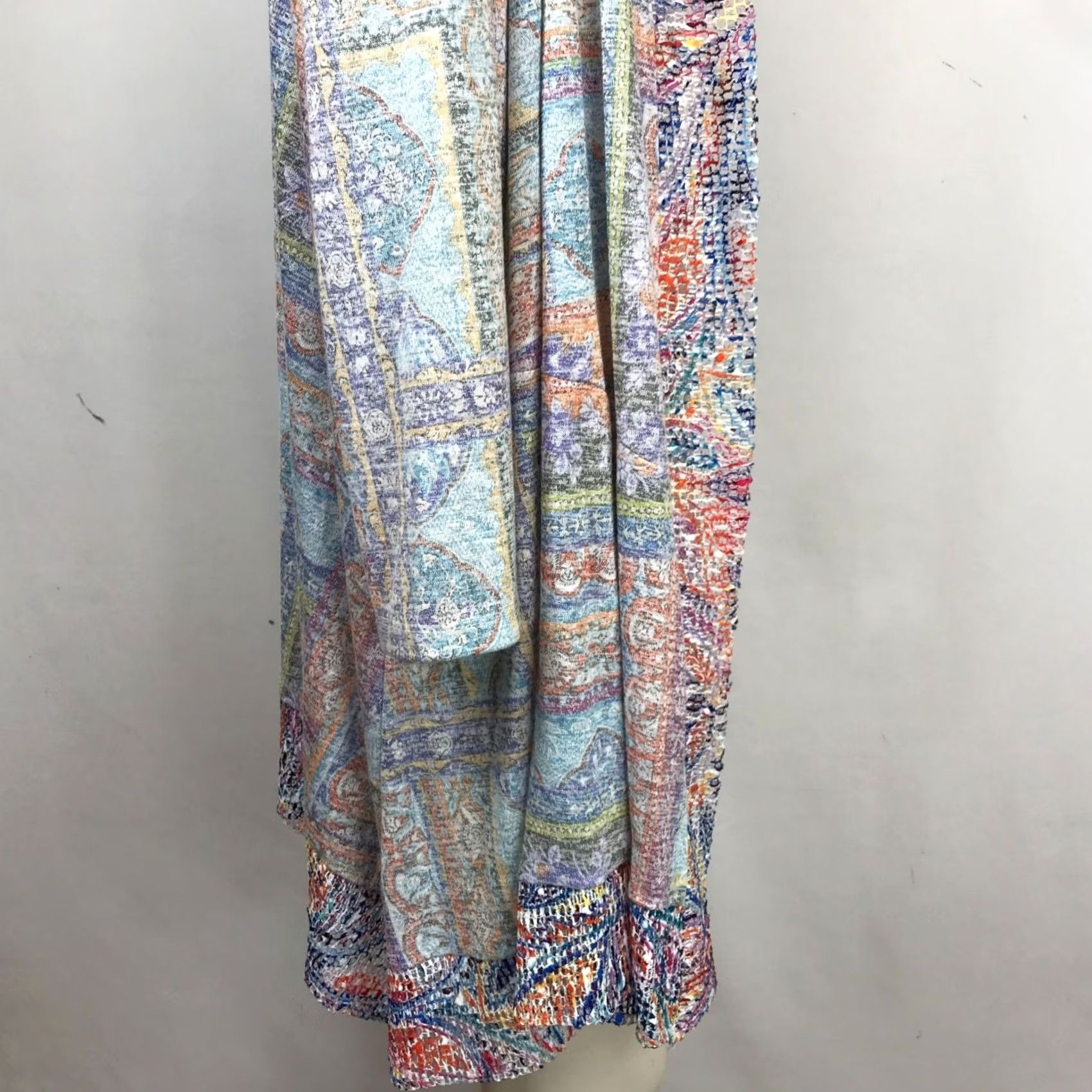 Avenue AVENUE Women's 26/28 Multicolor Open Front Long Sleeve Cardigan Sweater Size 4XL / US 24-26 - 5 Thumbnail