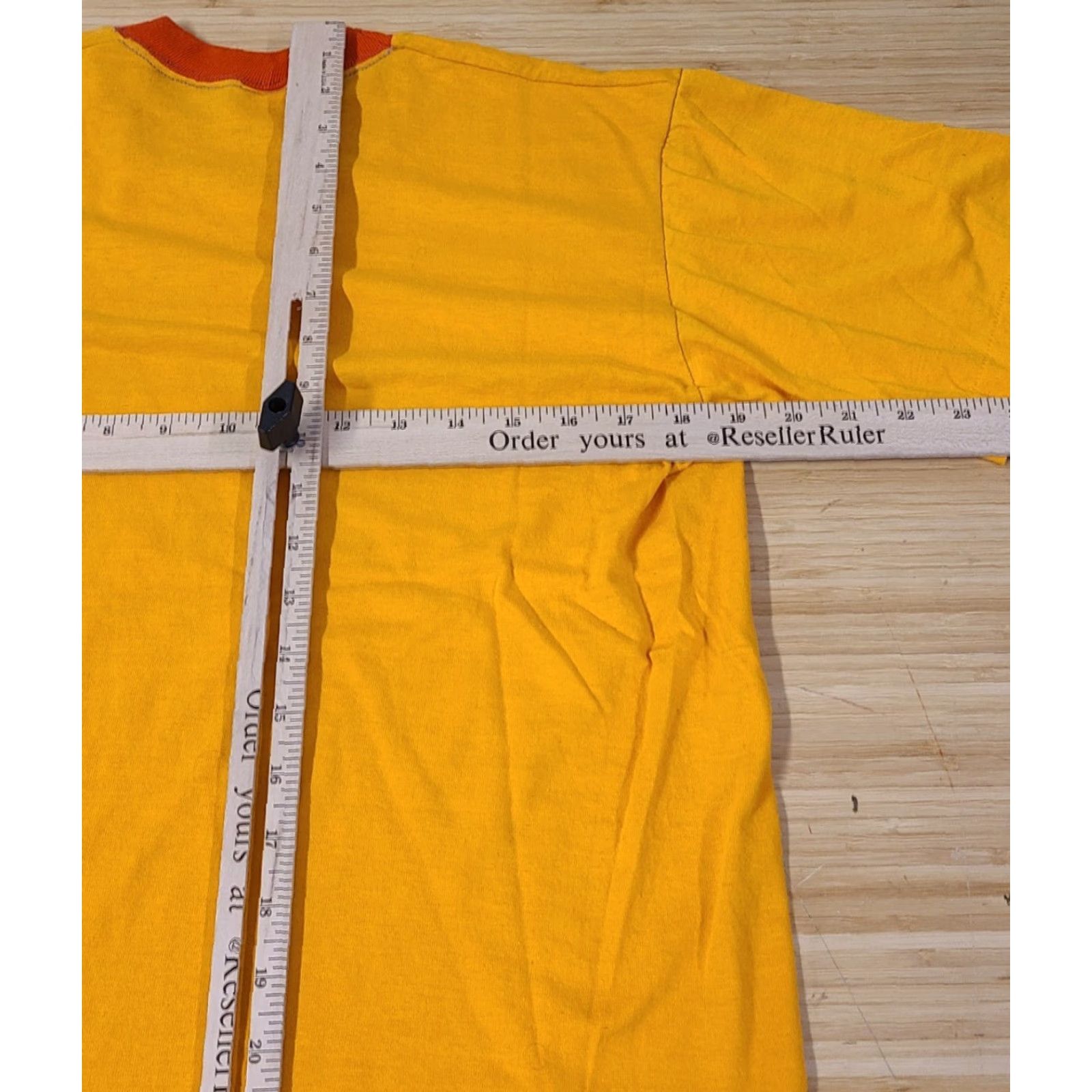 Disney VINTAGE Disney T-Shirt Men Mickey Mouse Donald Duck Crew Neck Short Sleeve Yellow 80s Cartoon Logo Regular Small Mens Size US S / EU 44-46 / 1 - 6 Thumbnail