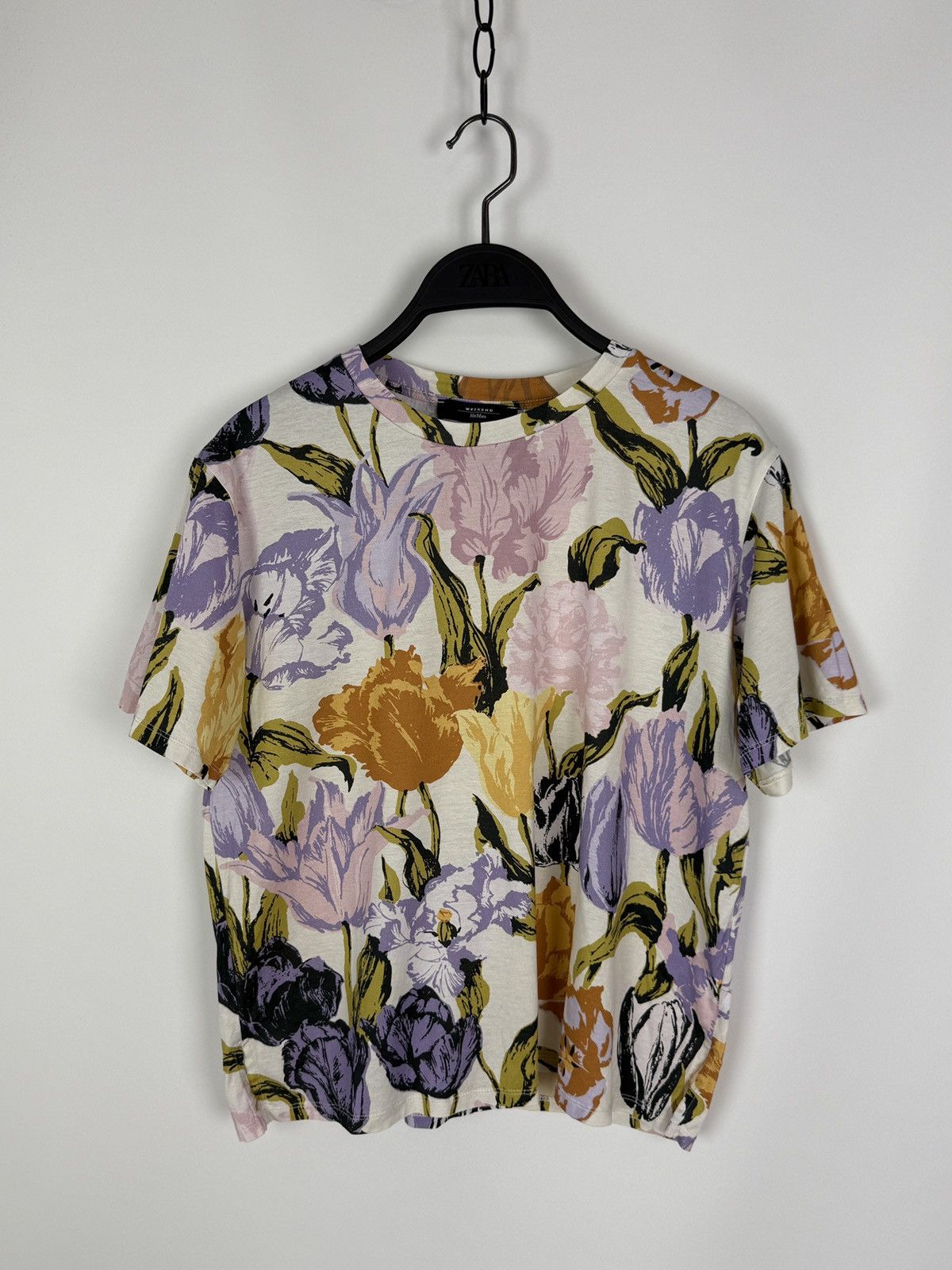 Weekend Max Mara Weekend Max Mara Floral Printed Jersey T-Shirt Size M / US 6-8 / IT 42-44 - 1 Thumbnail