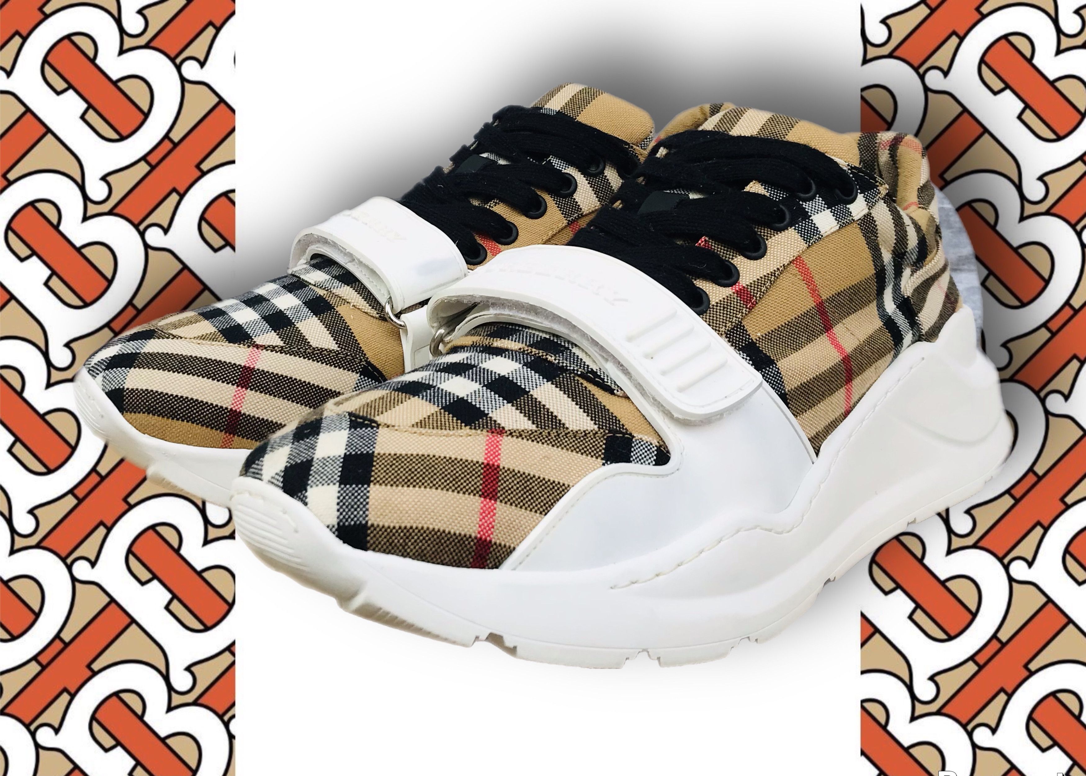 【関税＆送料込み】Burberry 'Terrace' Green Polyester Blend Burberry - Terrace Low-top sneakers green - The Corner